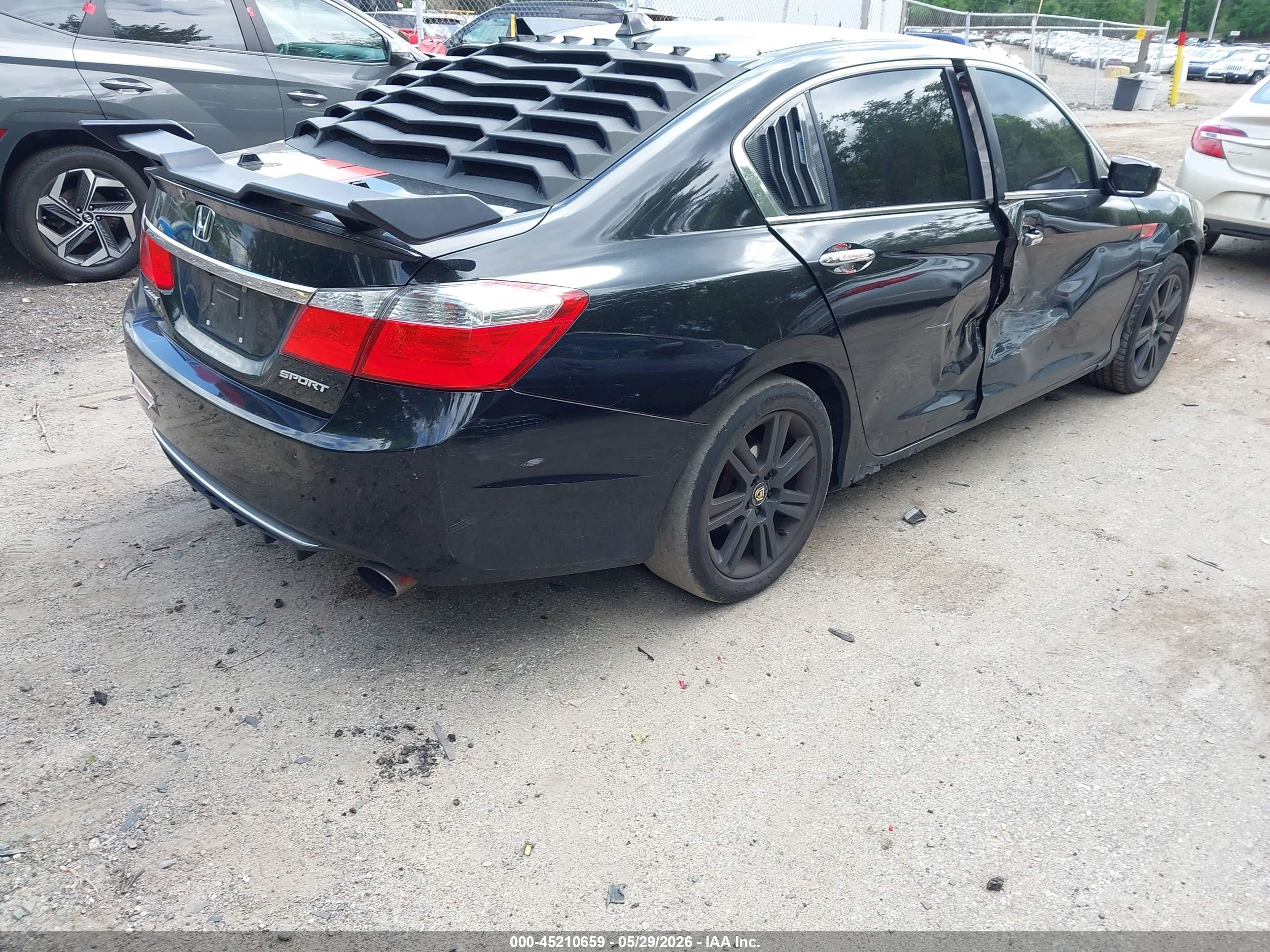 2013 Honda Accord Sport Black vin: 1HGCR2E55DA140503