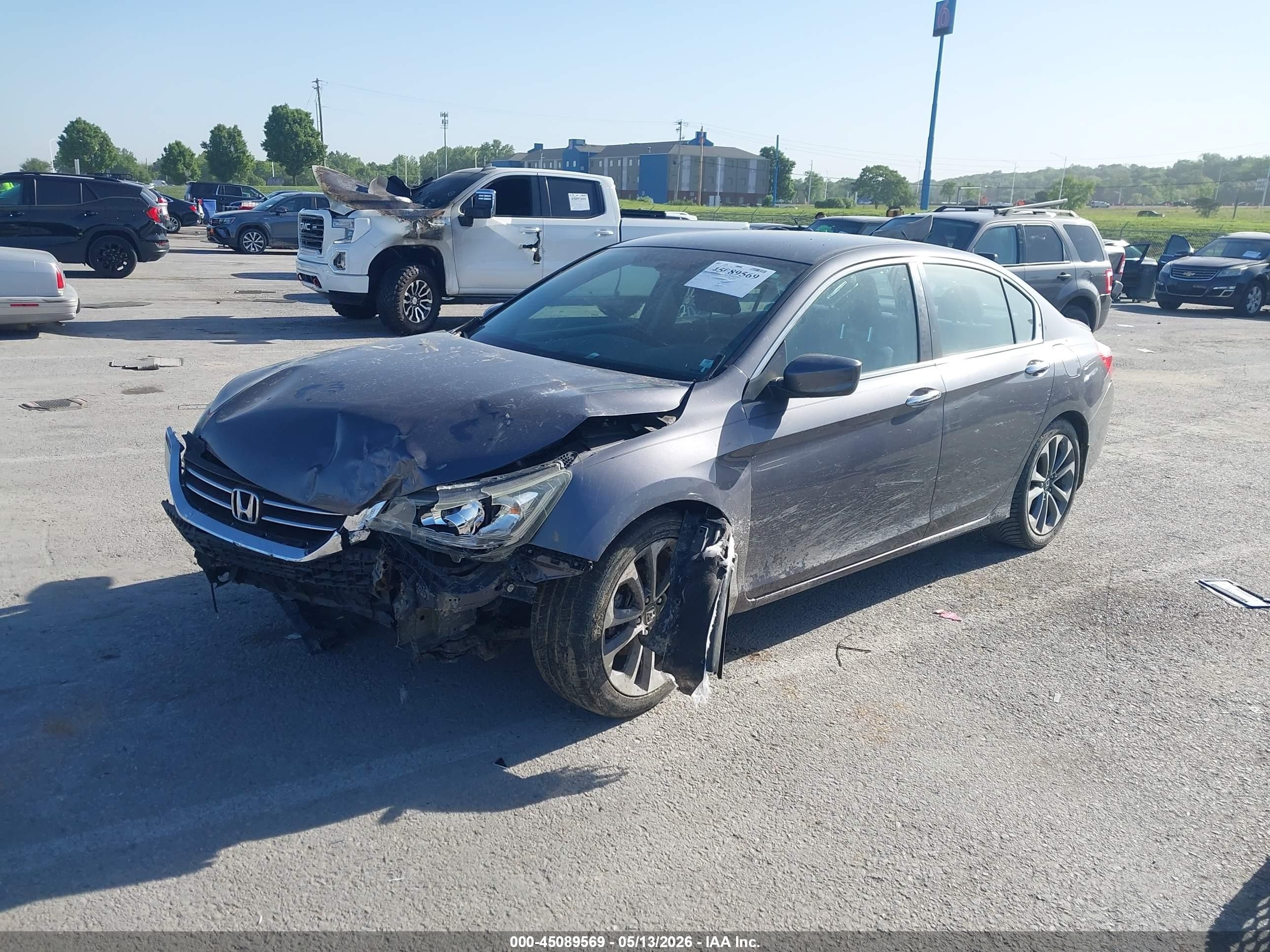 2014 Honda Accord Sport Gray vin: 1HGCR2E56EA220362