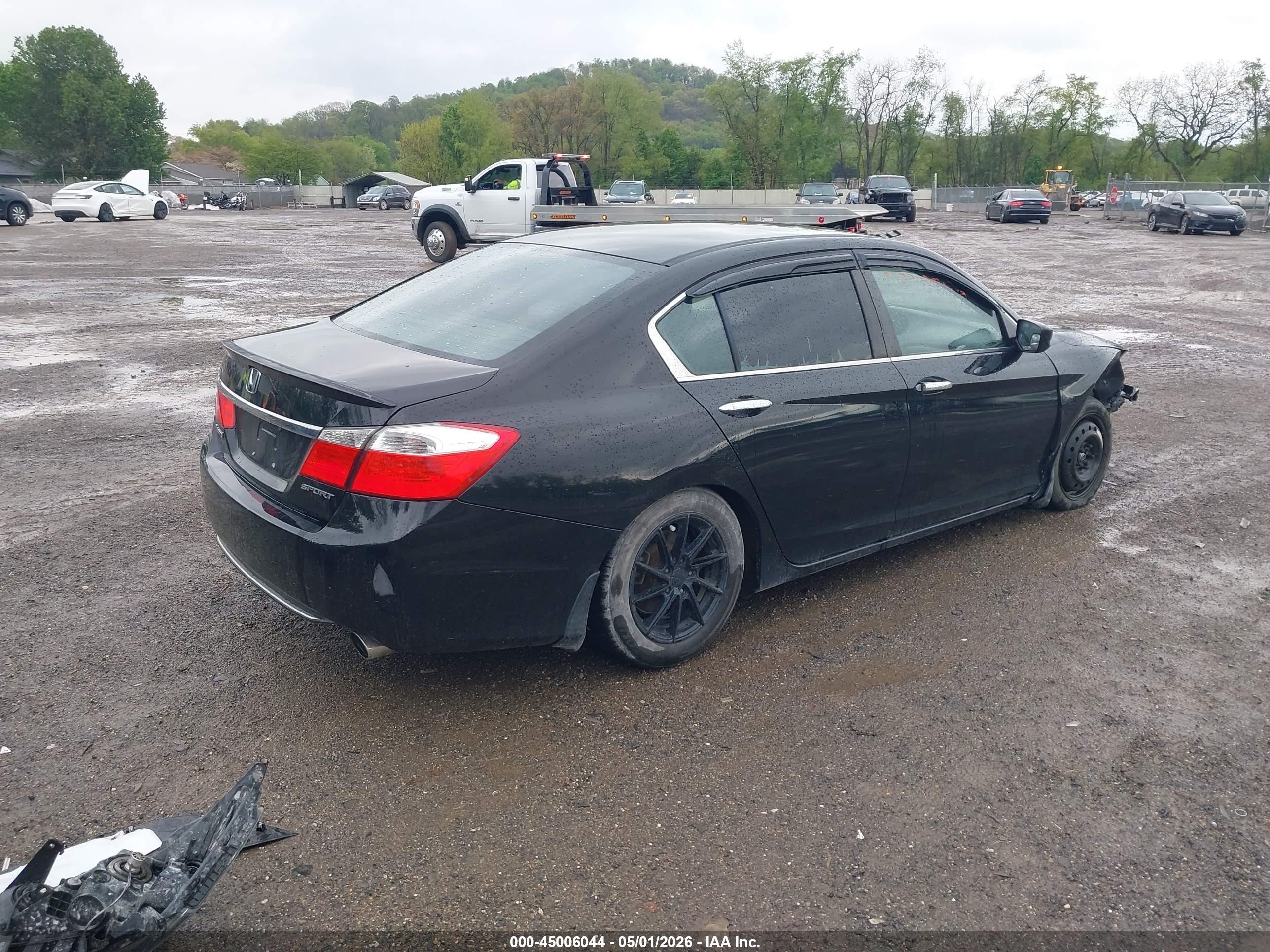 2015 Honda Accord Sport Black vin: 1HGCR2E57FA015263