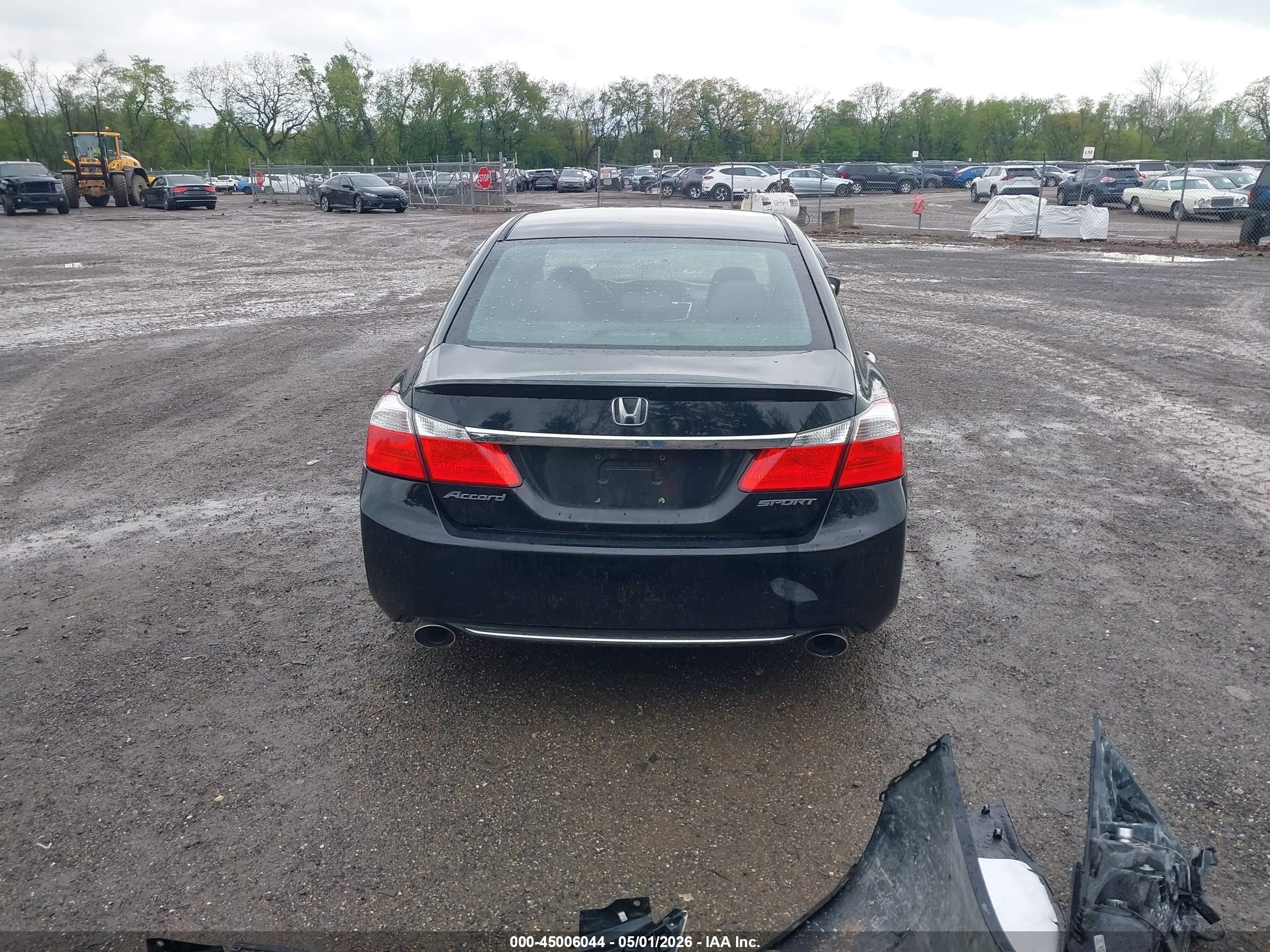 2015 Honda Accord Sport Black vin: 1HGCR2E57FA015263