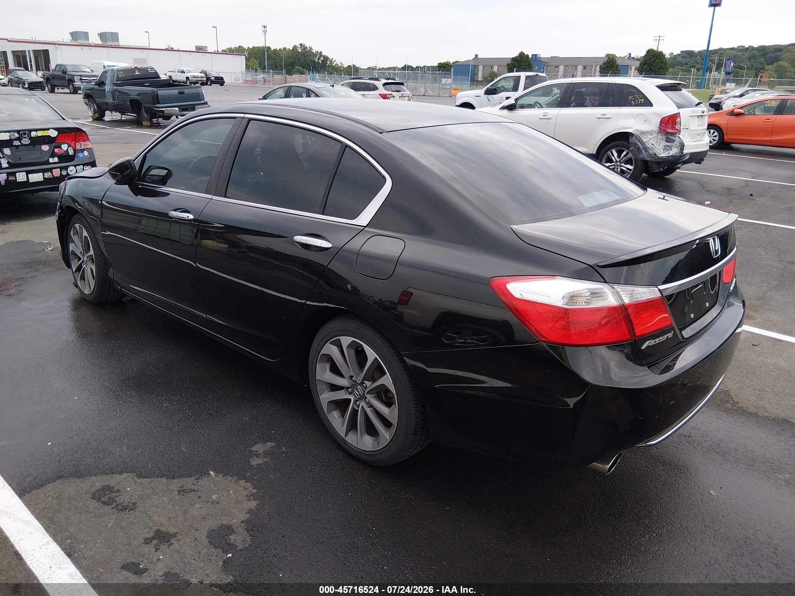 2013 Honda Accord Sport Black vin: 1HGCR2E59DA124109