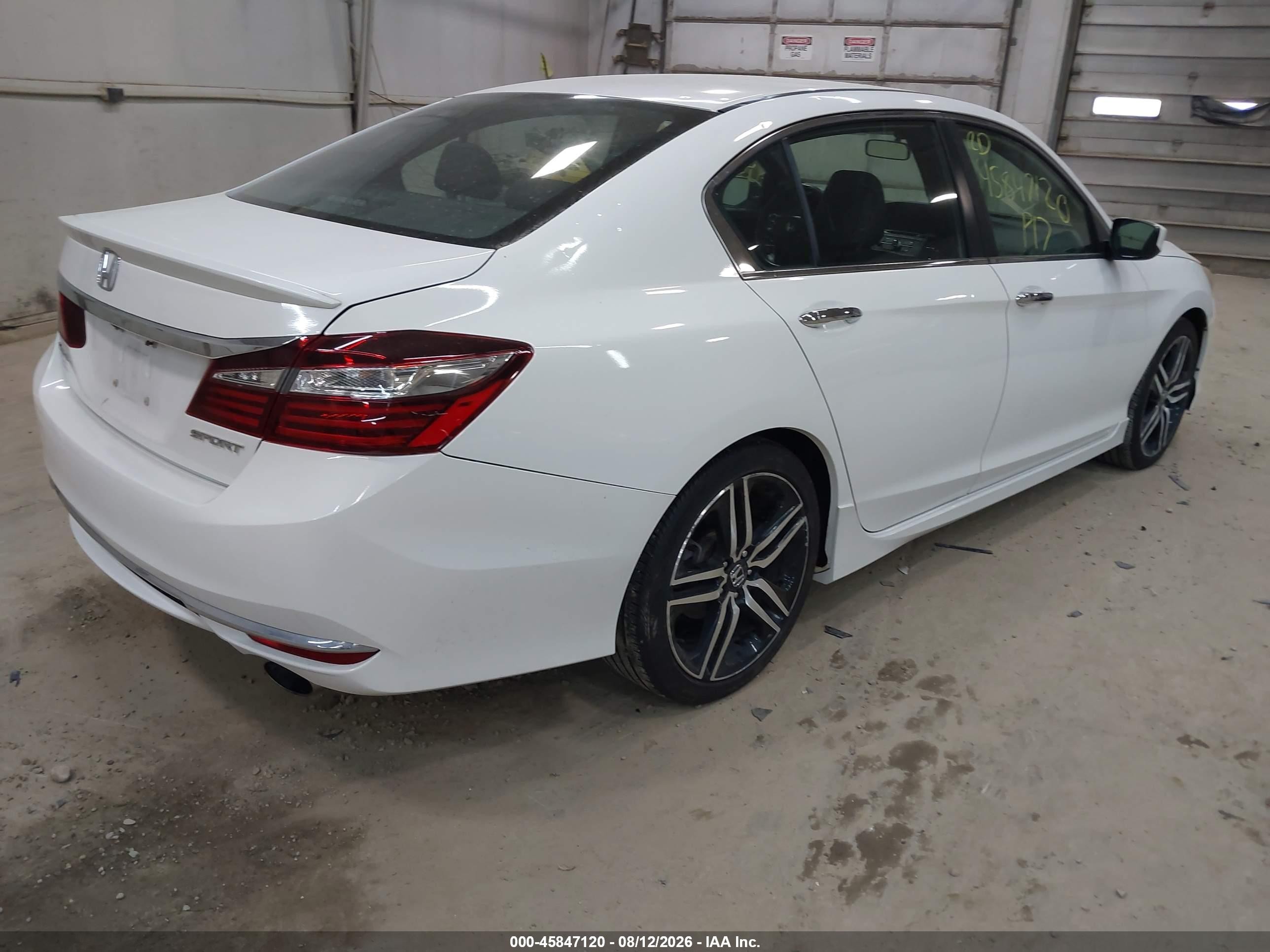 2017 Honda Accord Sport Белый vin: 1HGCR2E59HA045948