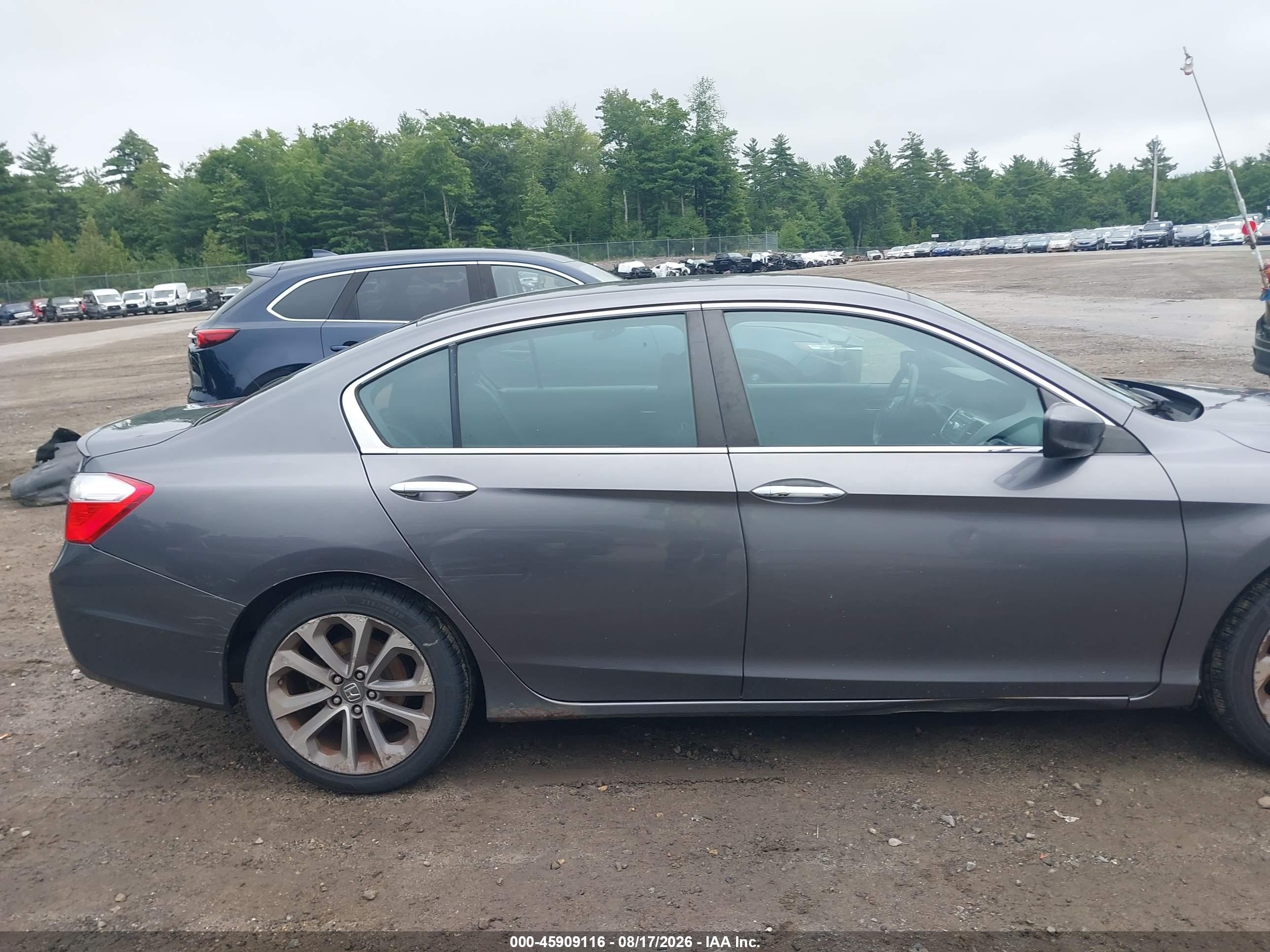 2013 Honda Accord Sport Серый vin: 1HGCR2E5XDA206673