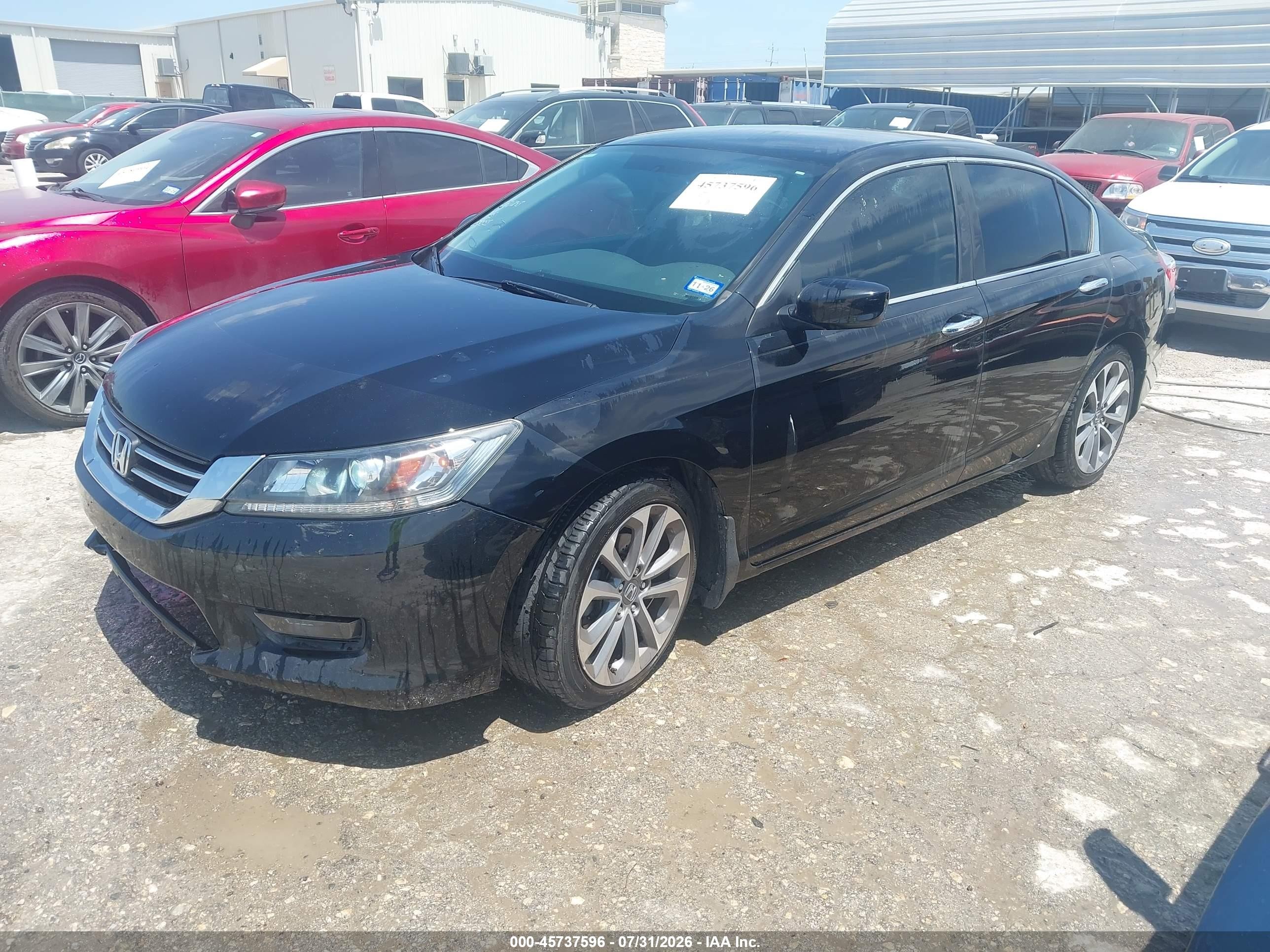 2014 Honda Accord Sport Black vin: 1HGCR2E5XEA038535