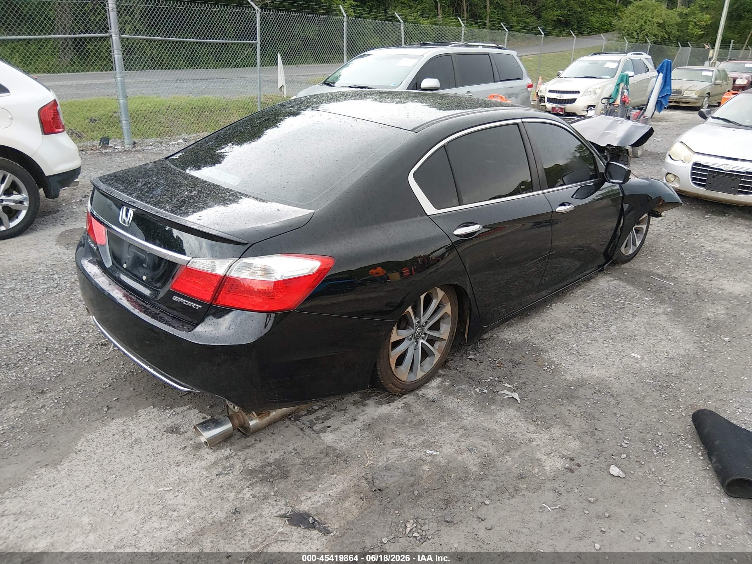 2014 Honda Accord Sport Black vin: 1HGCR2E5XEA073897