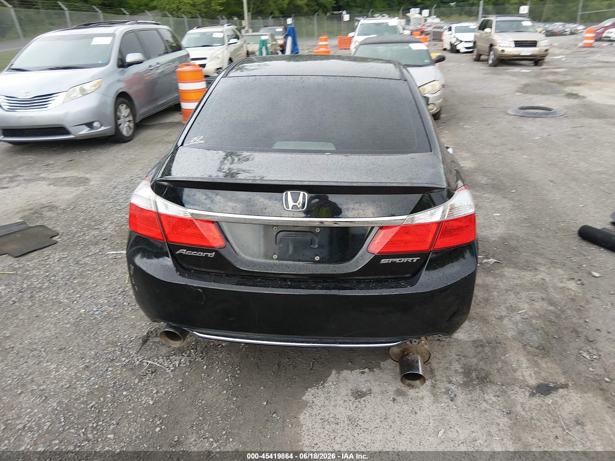 2014 Honda Accord Sport Black vin: 1HGCR2E5XEA073897