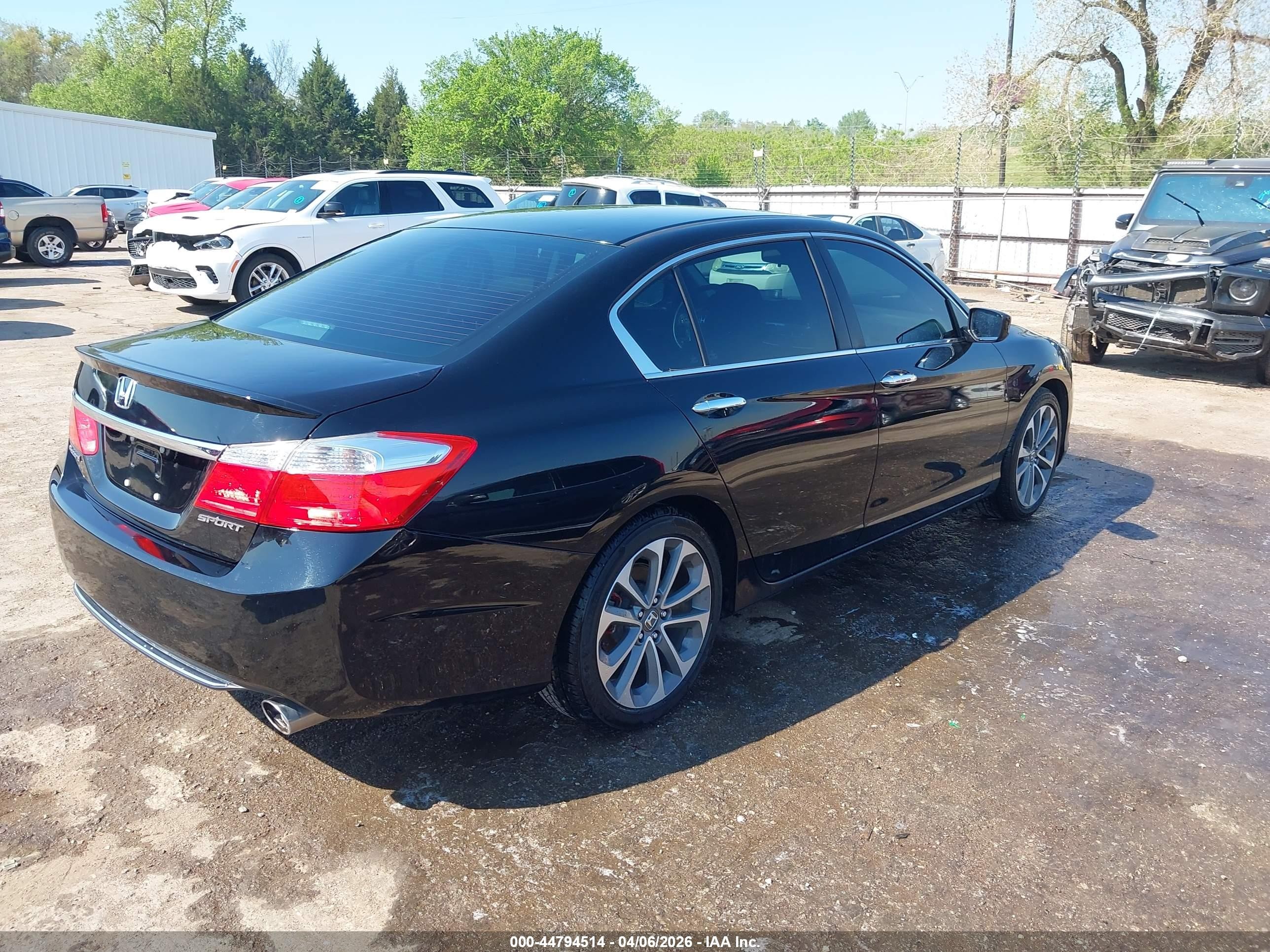 2015 Honda Accord Sport Black vin: 1HGCR2E5XFA177159