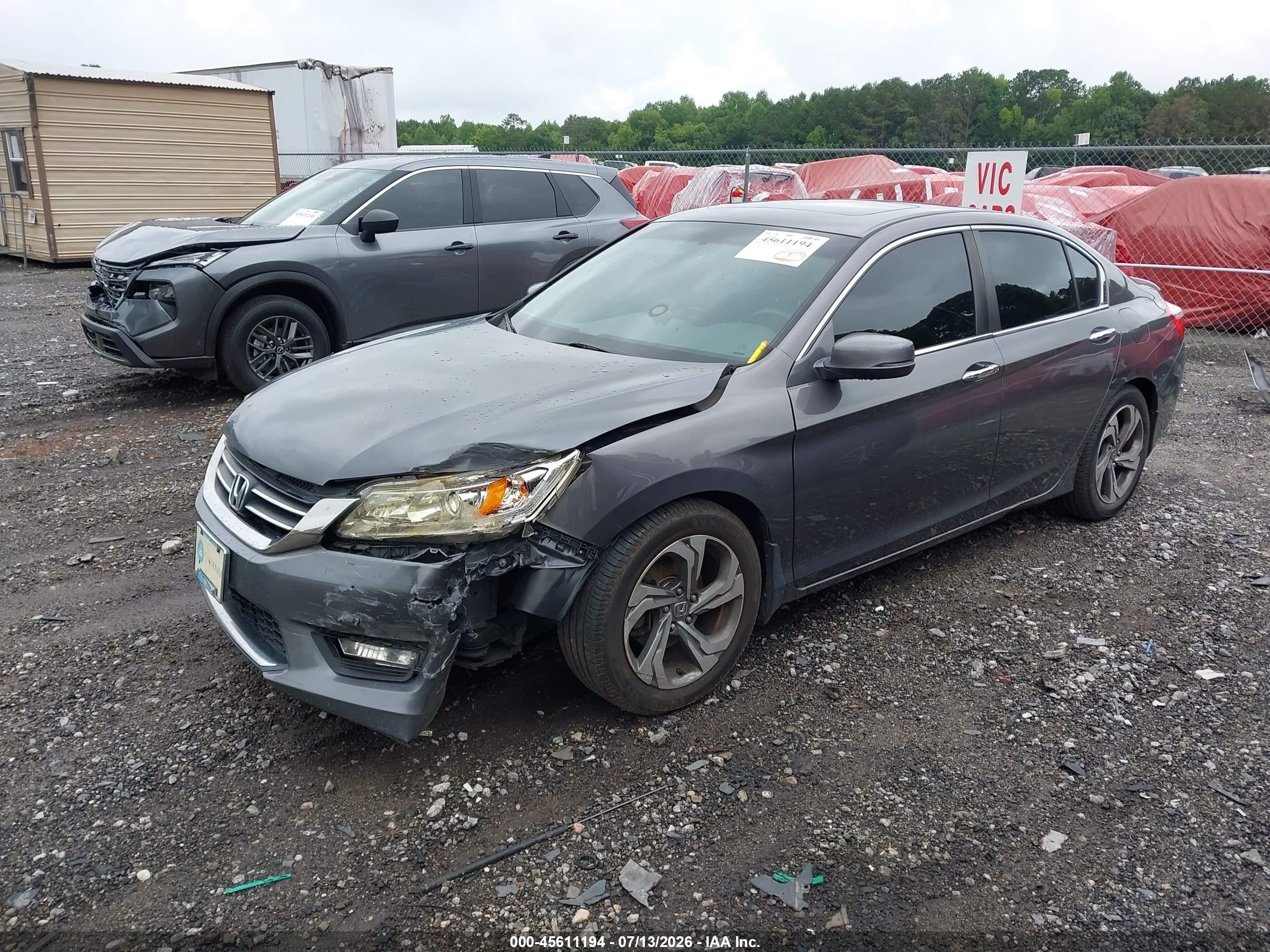 2013 Honda Accord Ex Серый vin: 1HGCR2E70DA157016