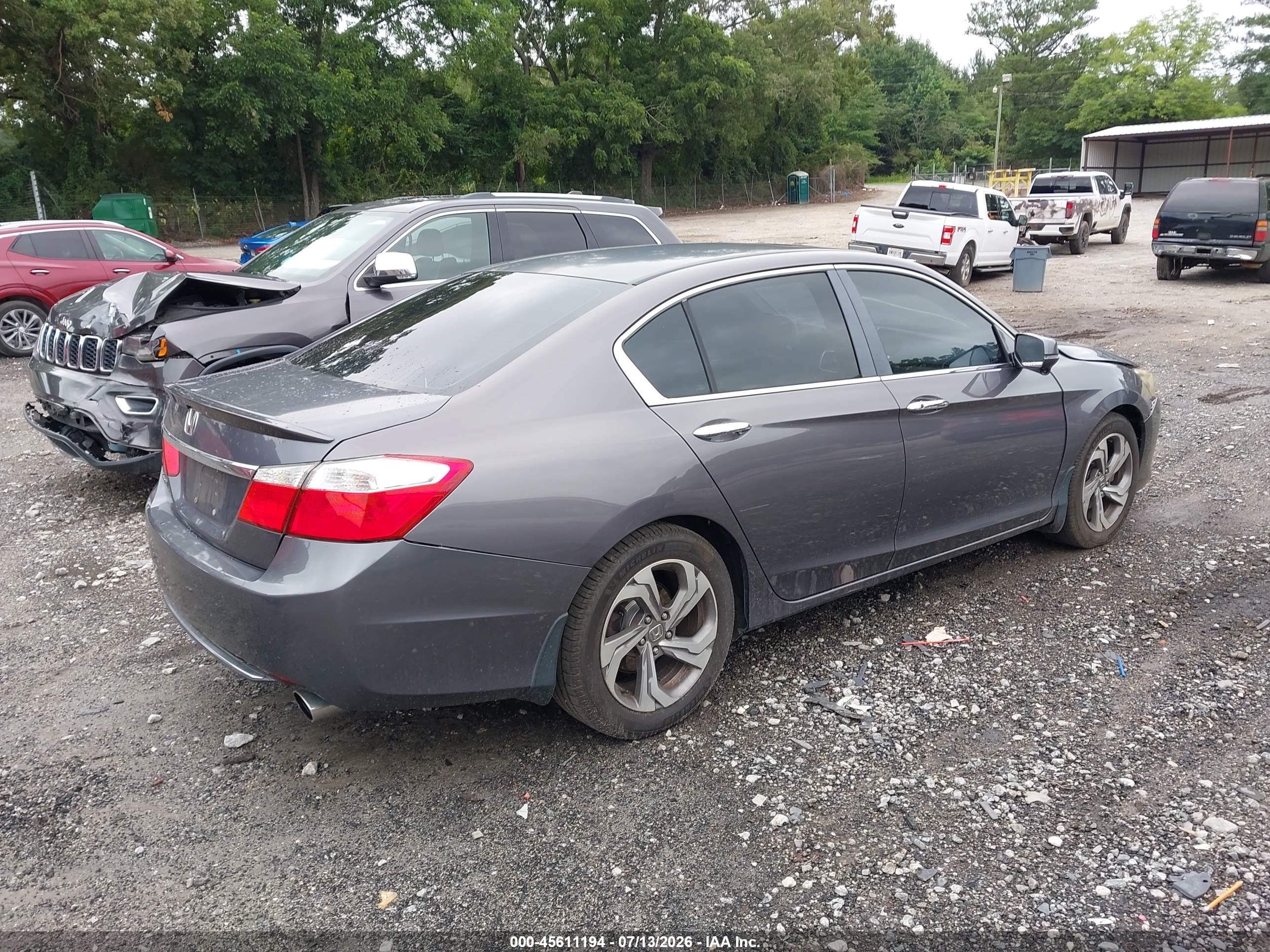 2013 Honda Accord Ex Серый vin: 1HGCR2E70DA157016