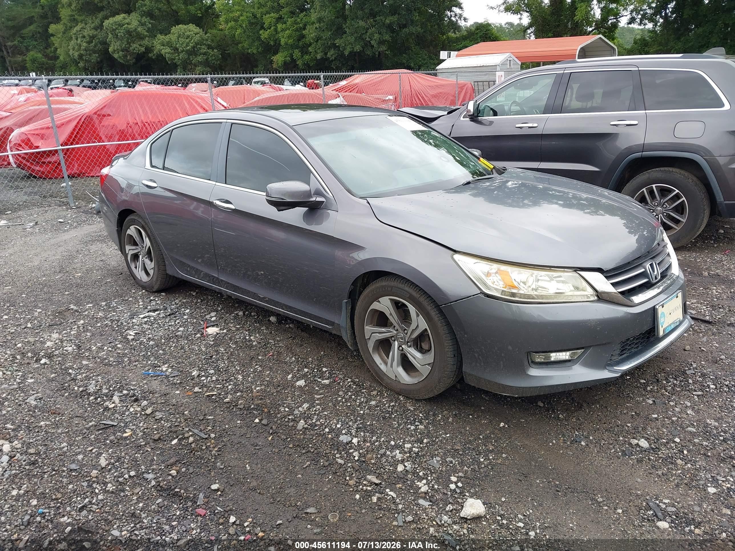 2013 Honda Accord Ex Gray vin: 1HGCR2E70DA157016