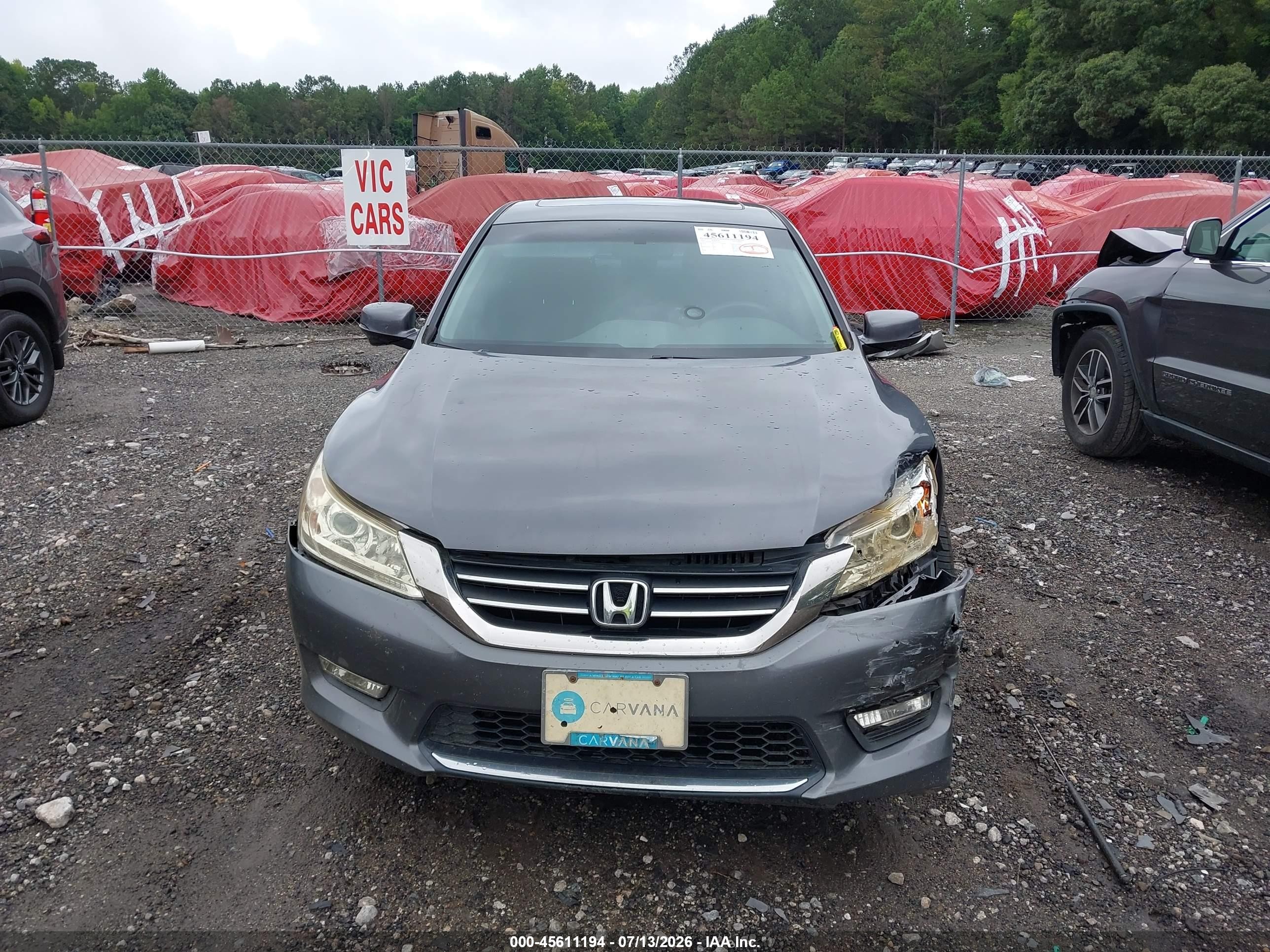 2013 Honda Accord Ex Серый vin: 1HGCR2E70DA157016