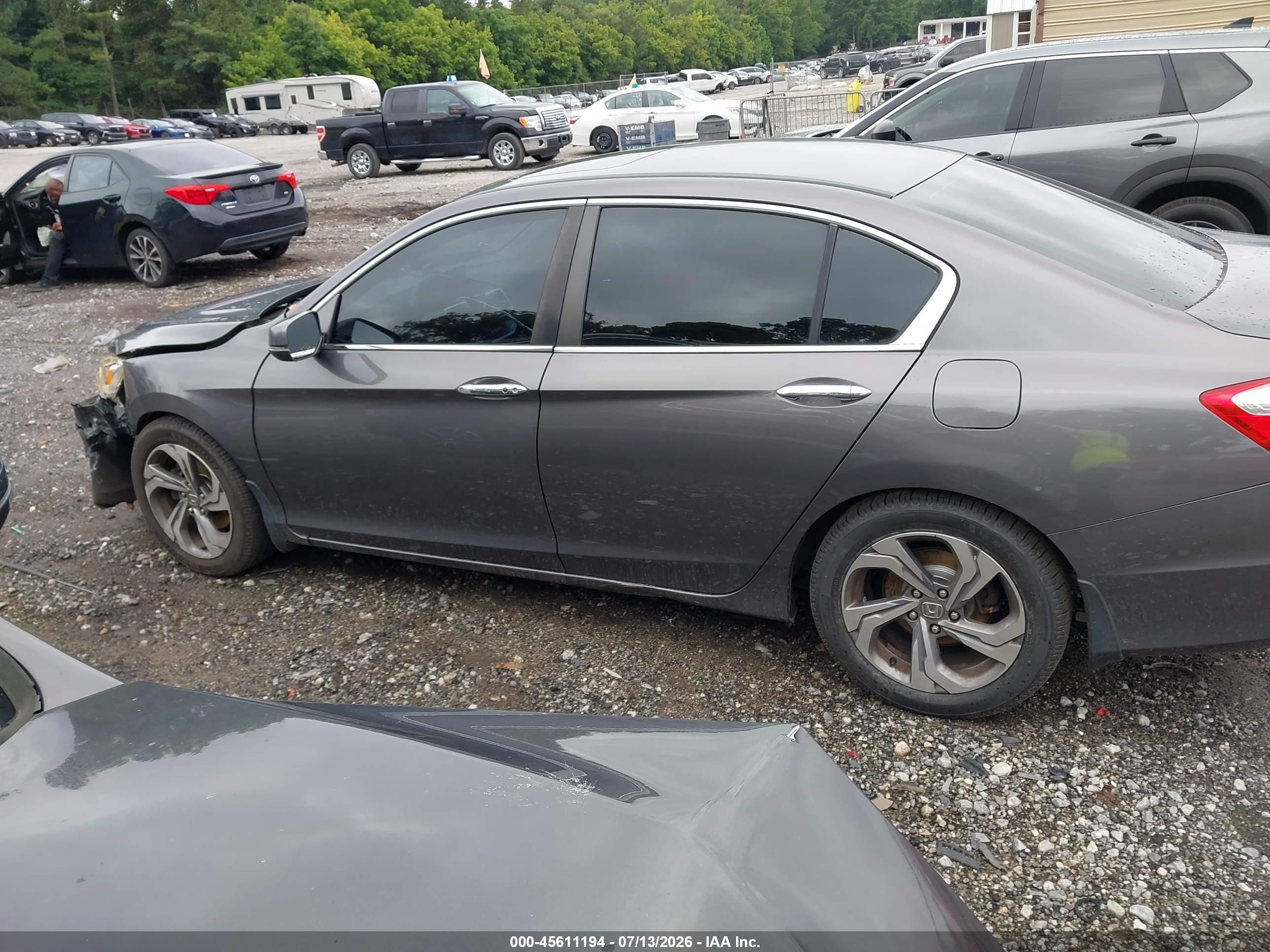 2013 Honda Accord Ex Серый vin: 1HGCR2E70DA157016