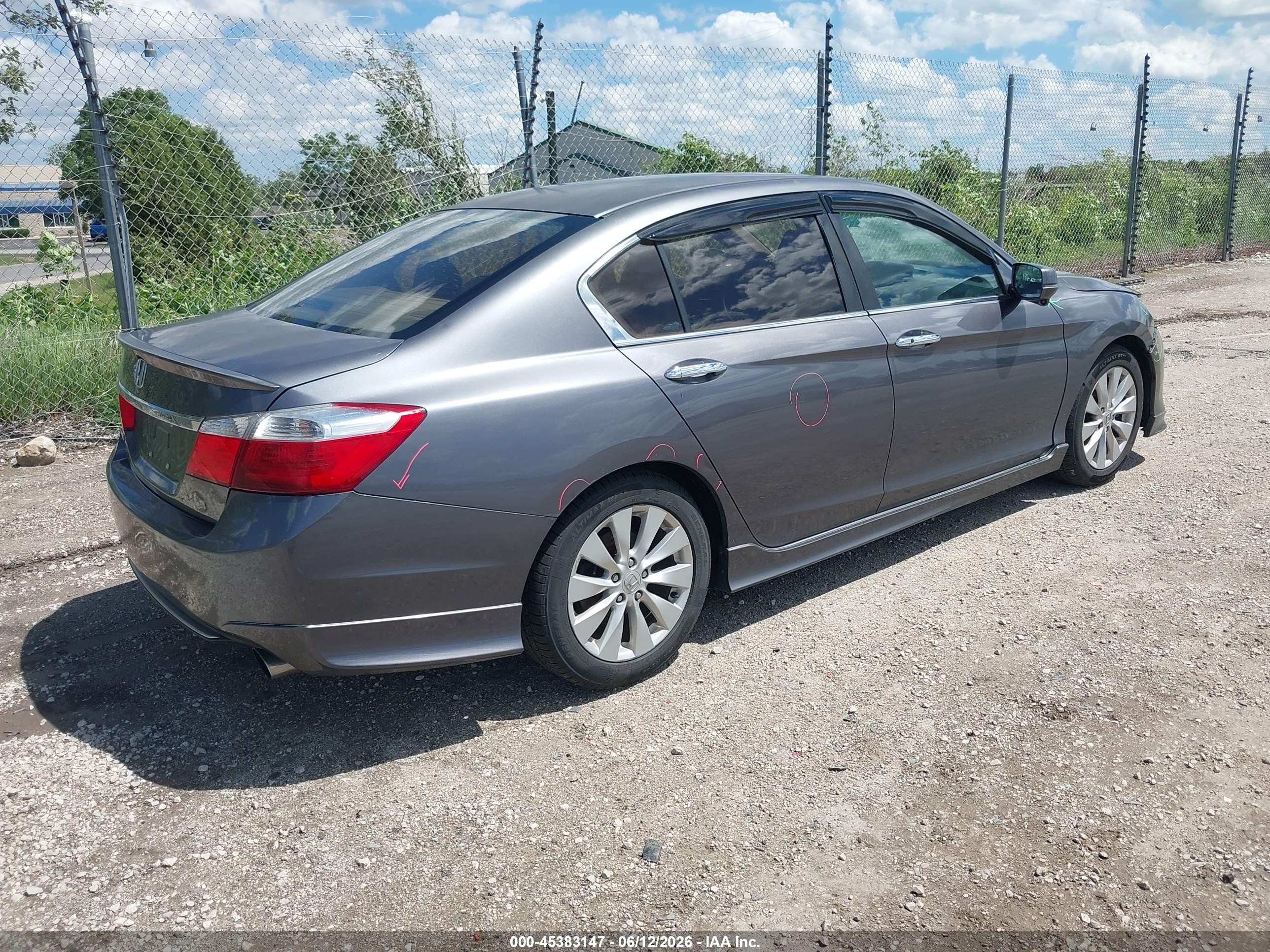 2013 Honda Accord Ex Gray vin: 1HGCR2E75DA133407