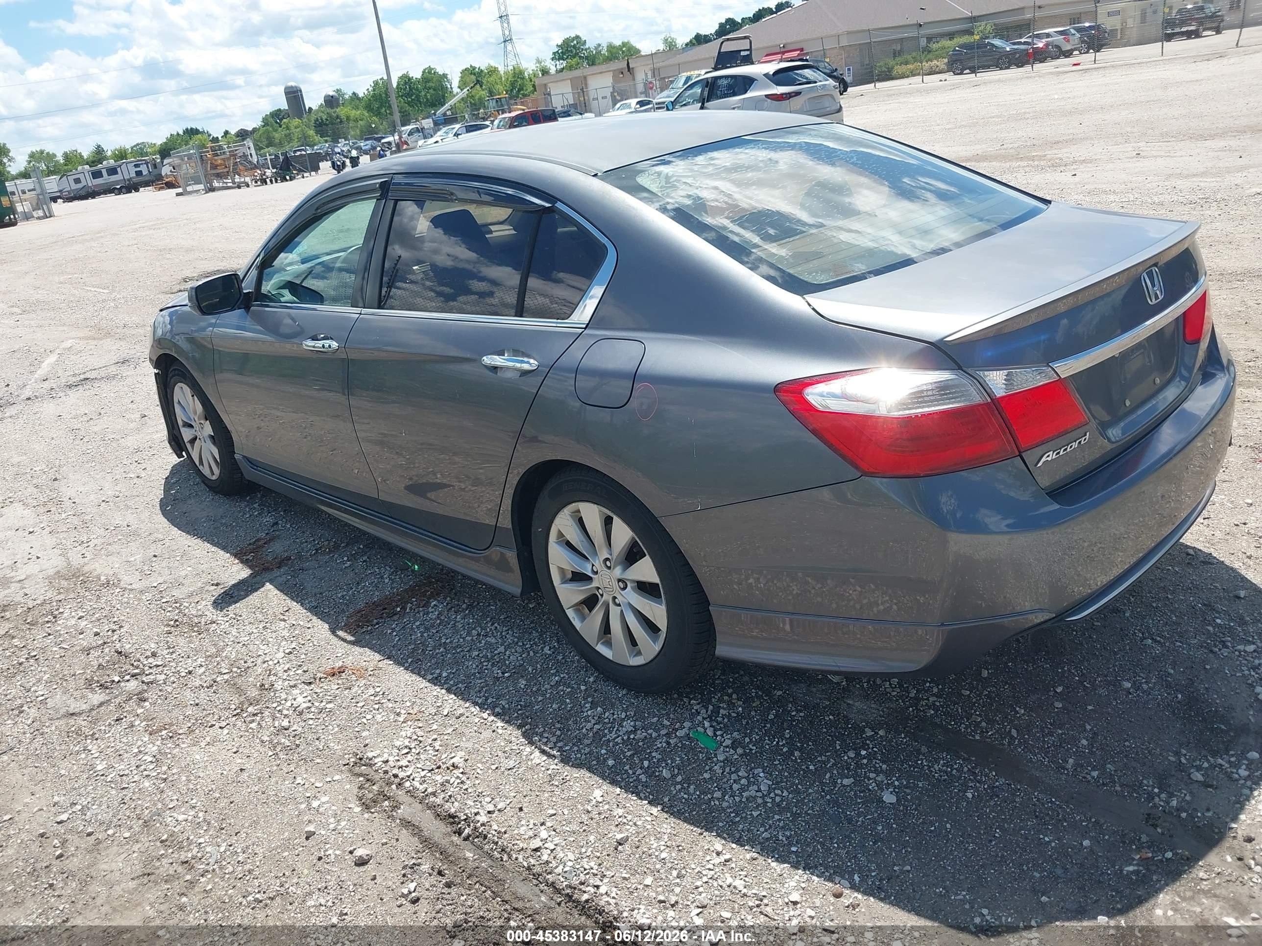 2013 Honda Accord Ex Gray vin: 1HGCR2E75DA133407