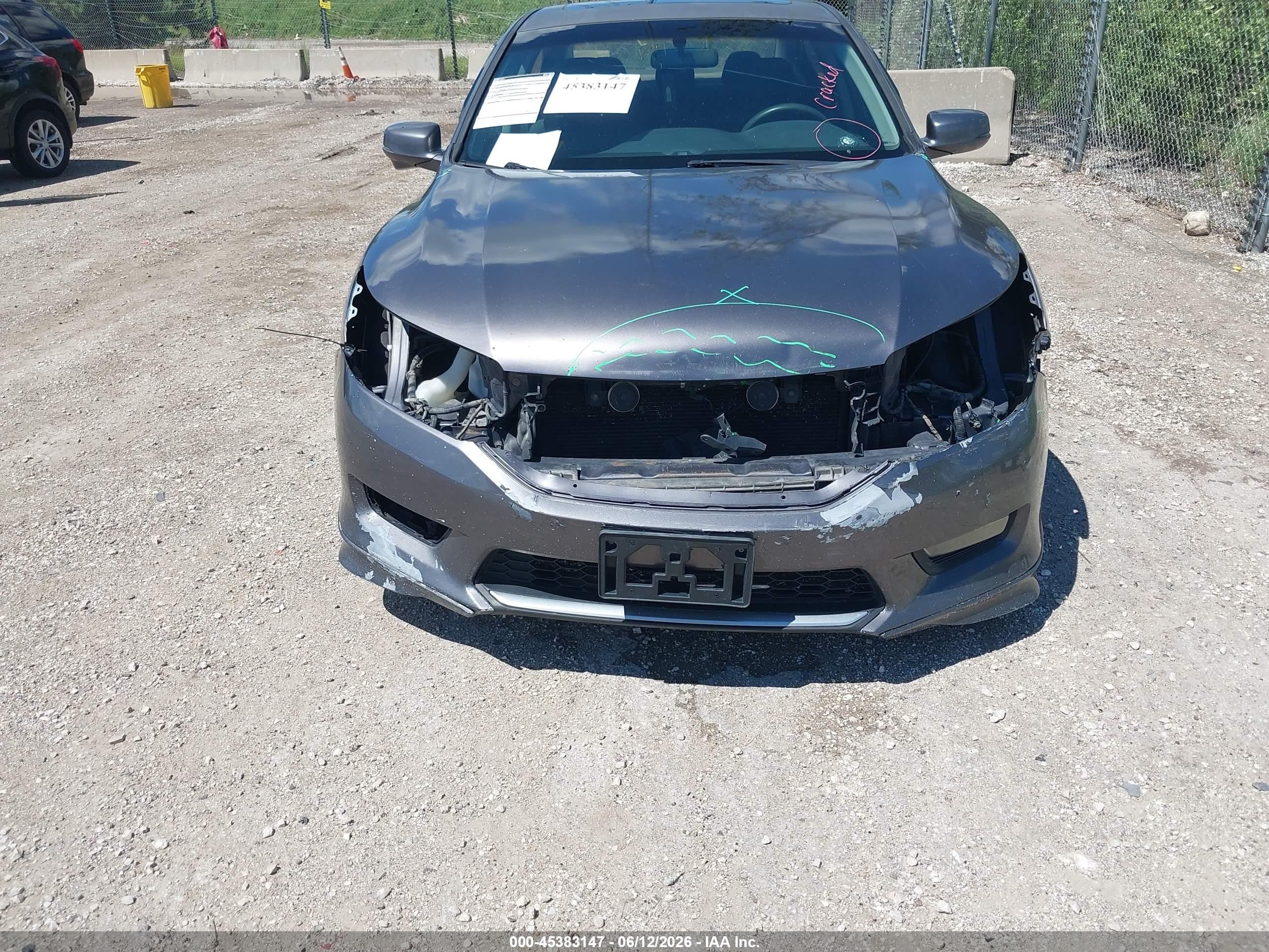 2013 Honda Accord Ex Gray vin: 1HGCR2E75DA133407