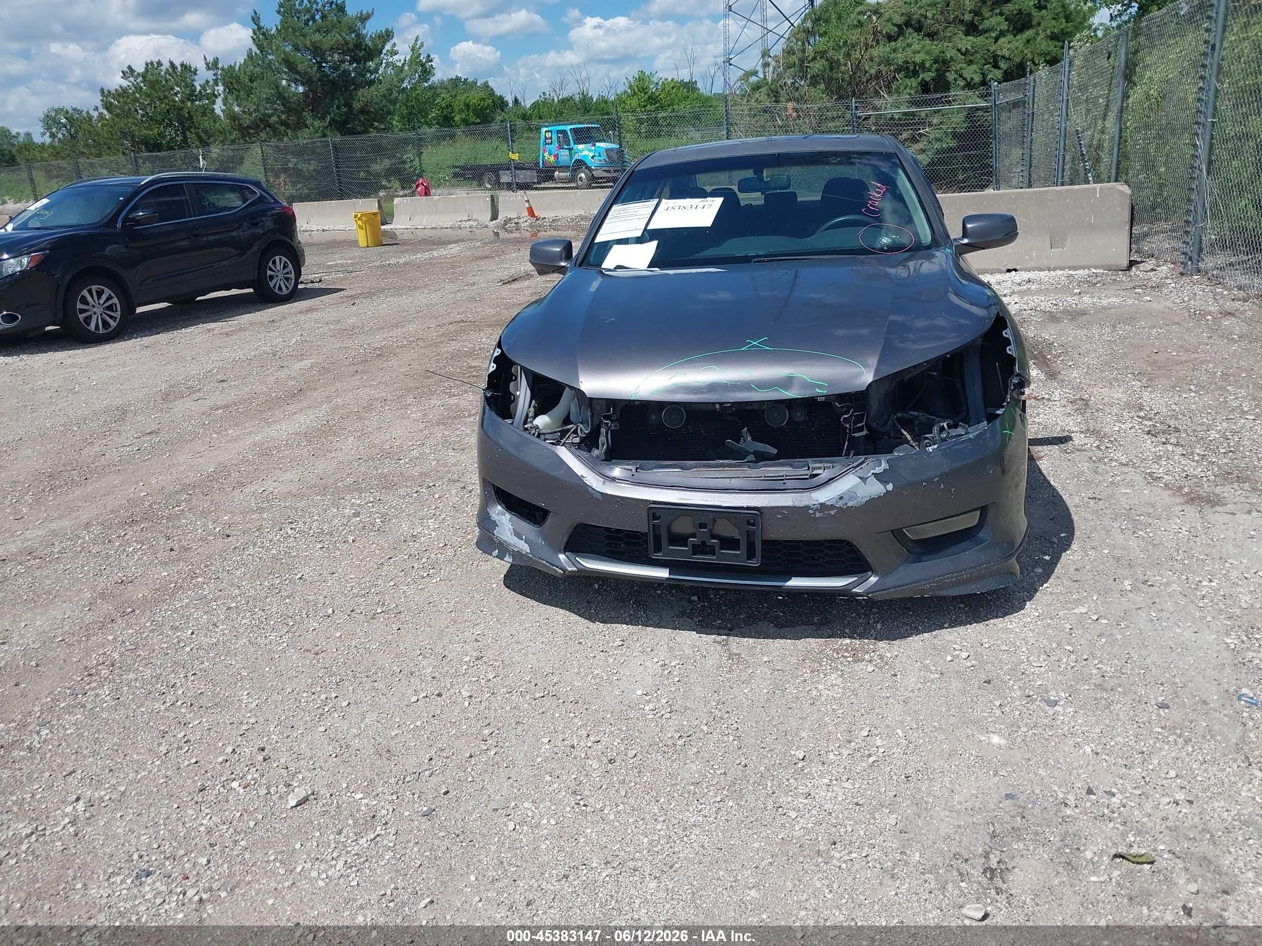 2013 Honda Accord Ex Gray vin: 1HGCR2E75DA133407