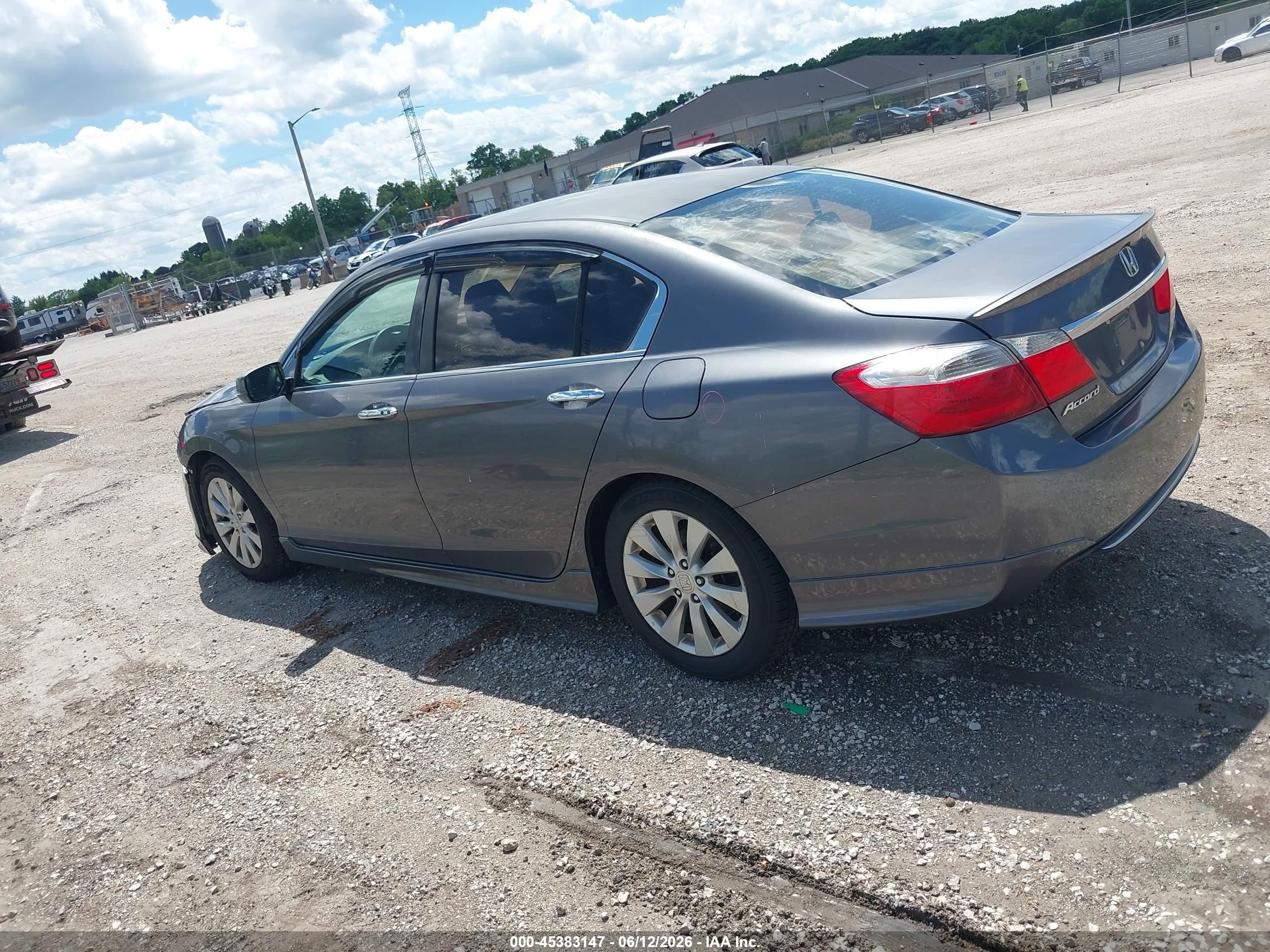 2013 Honda Accord Ex Gray vin: 1HGCR2E75DA133407