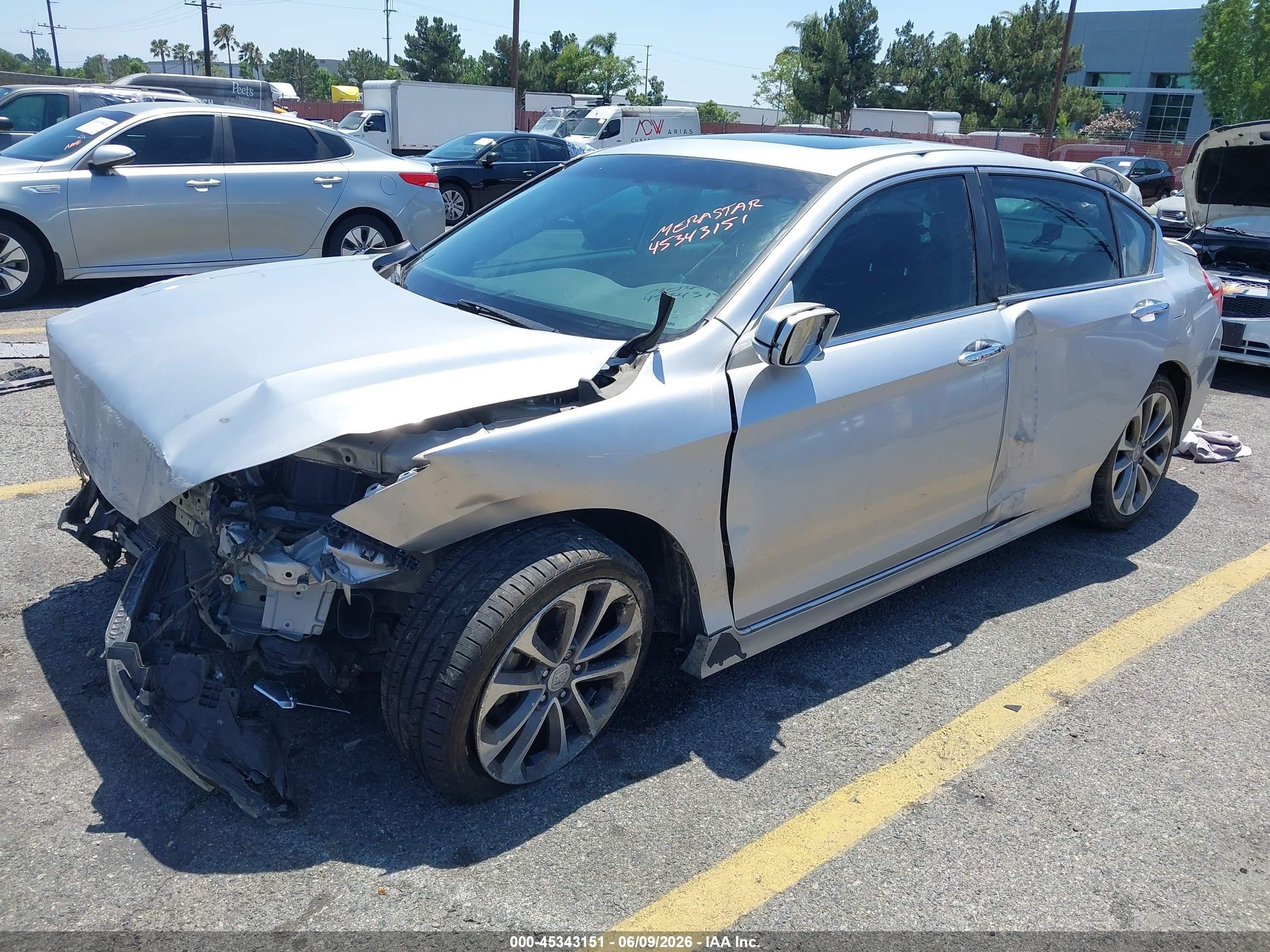 2013 Honda Accord Ex Gray vin: 1HGCR2E79DA143227