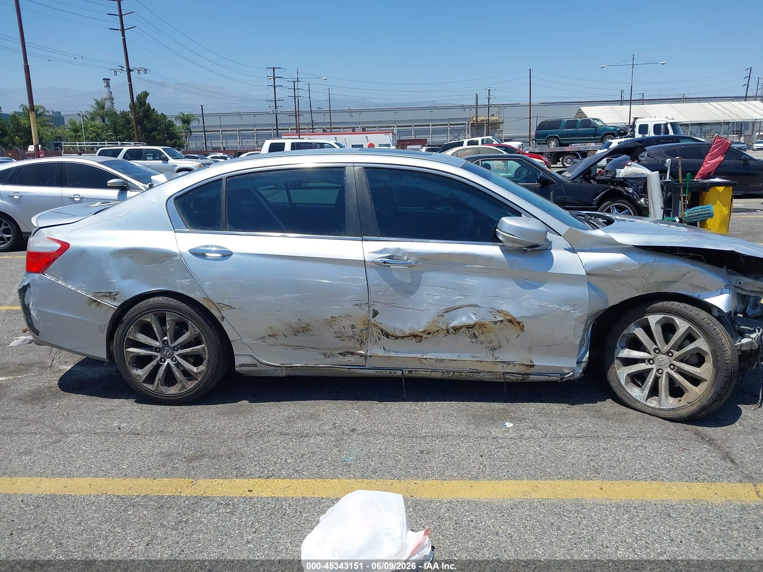 2013 Honda Accord Ex Gray vin: 1HGCR2E79DA143227