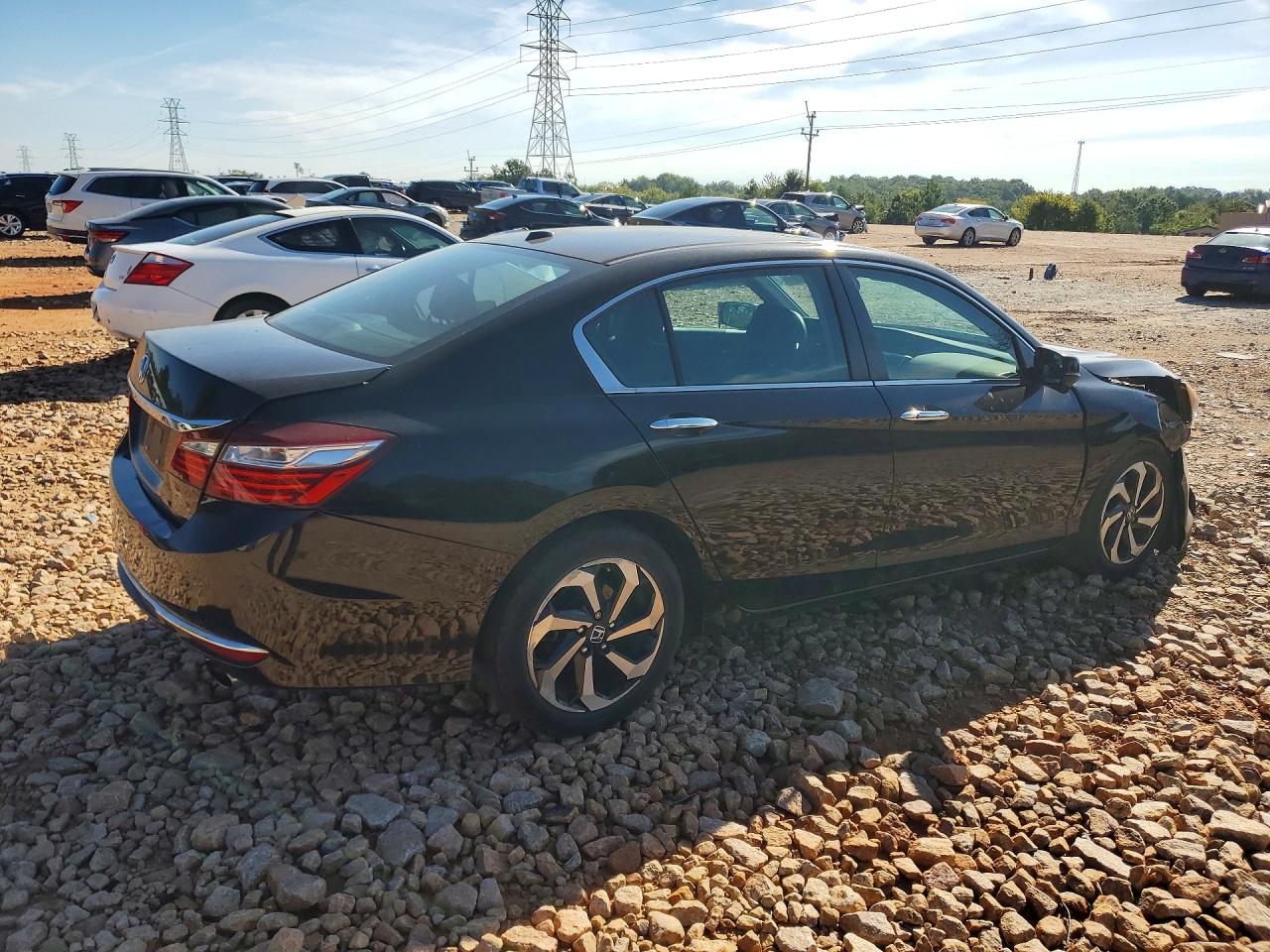 2016 Honda Accord Ex Черный vin: 1HGCR2F03GA029908