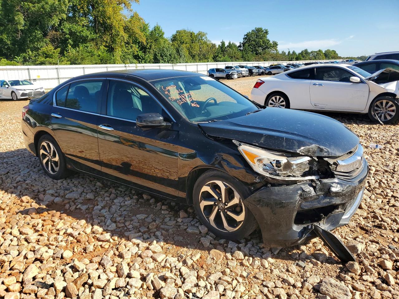 2016 Honda Accord Ex Черный vin: 1HGCR2F03GA029908