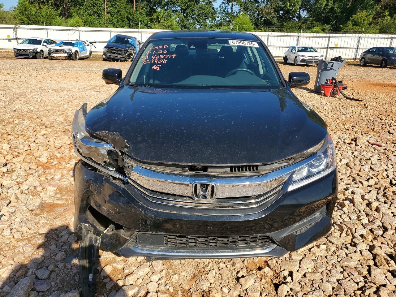 2016 Honda Accord Ex Черный vin: 1HGCR2F03GA029908