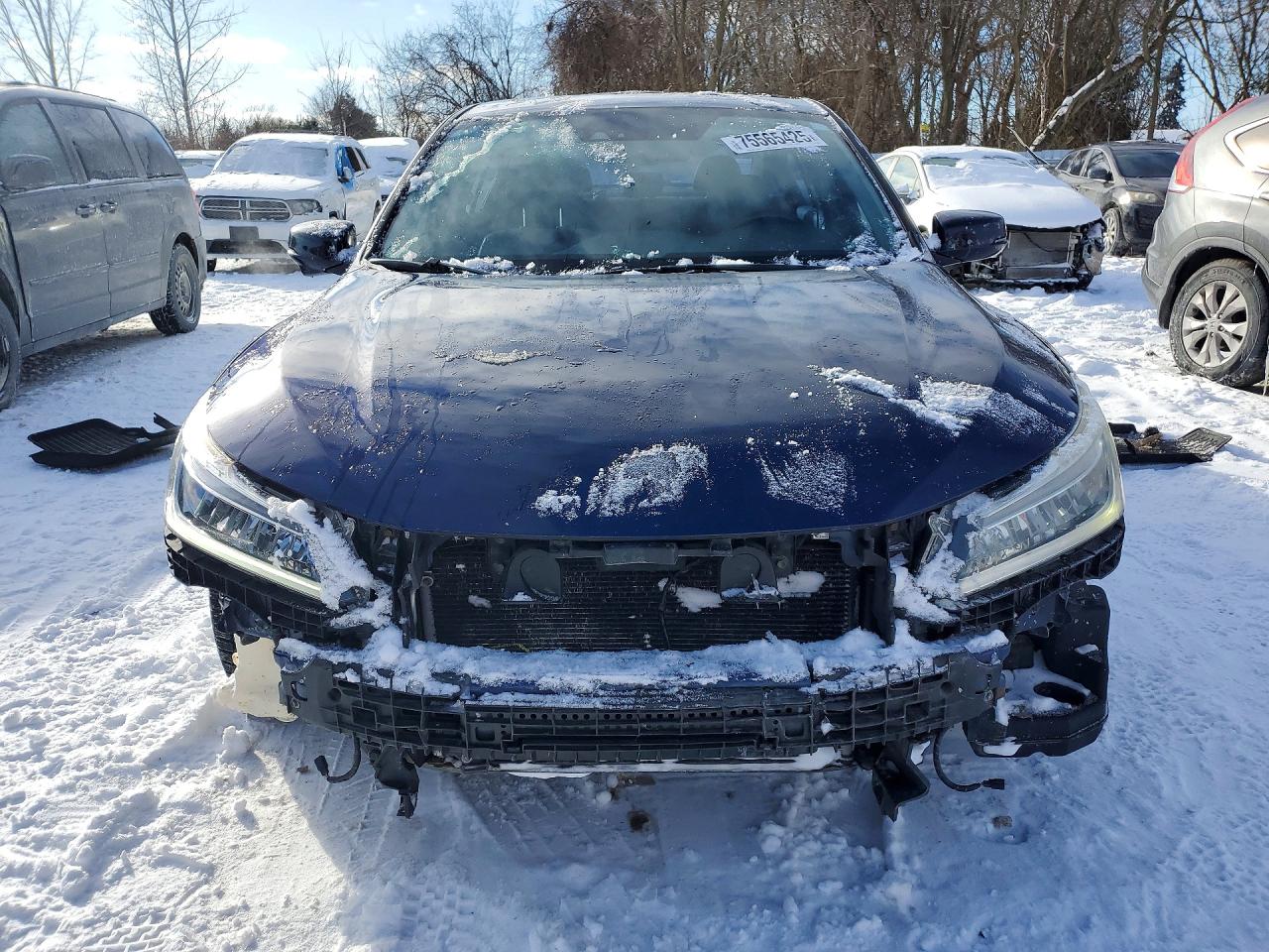 2017 Honda Accord Ex Blue vin: 1HGCR2F04HA810938
