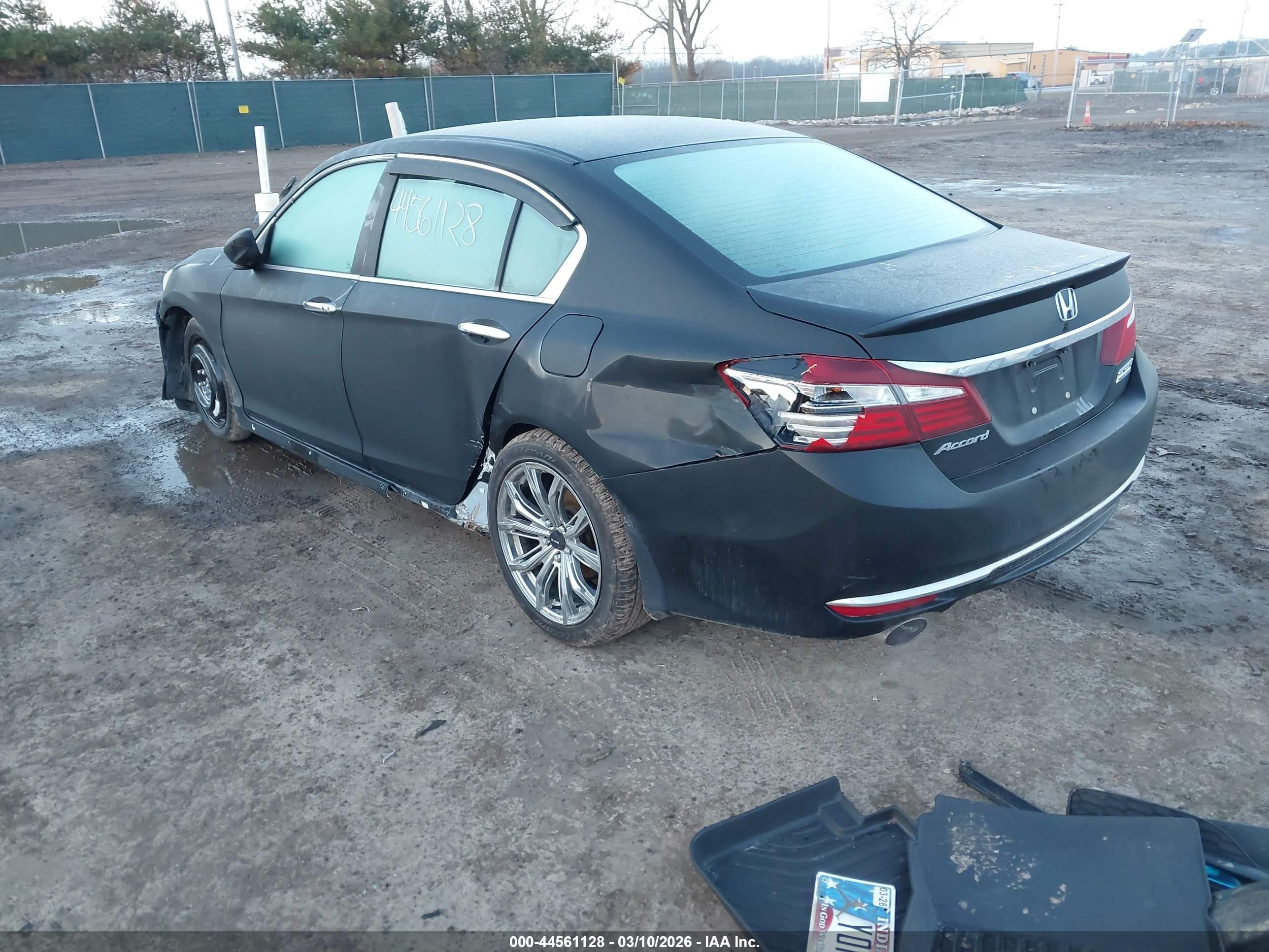 2017 Honda Accord Sport Se Black vin: 1HGCR2F10HA119673