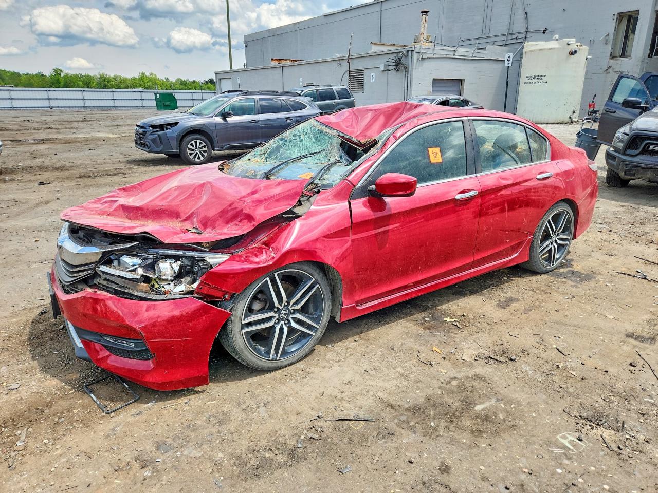 2017 Honda Accord Sport Special Edition Red vin: 1HGCR2F15HA260805
