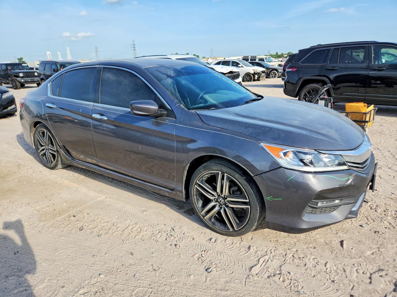 2017 Honda Accord Sport Special Edition Gray vin: 1HGCR2F16HA145968