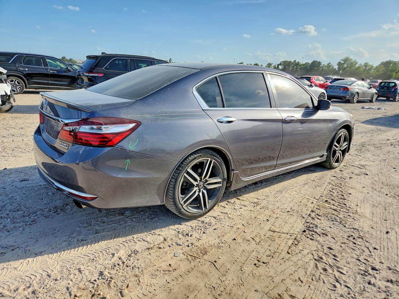 2017 Honda Accord Sport Special Edition Gray vin: 1HGCR2F16HA145968