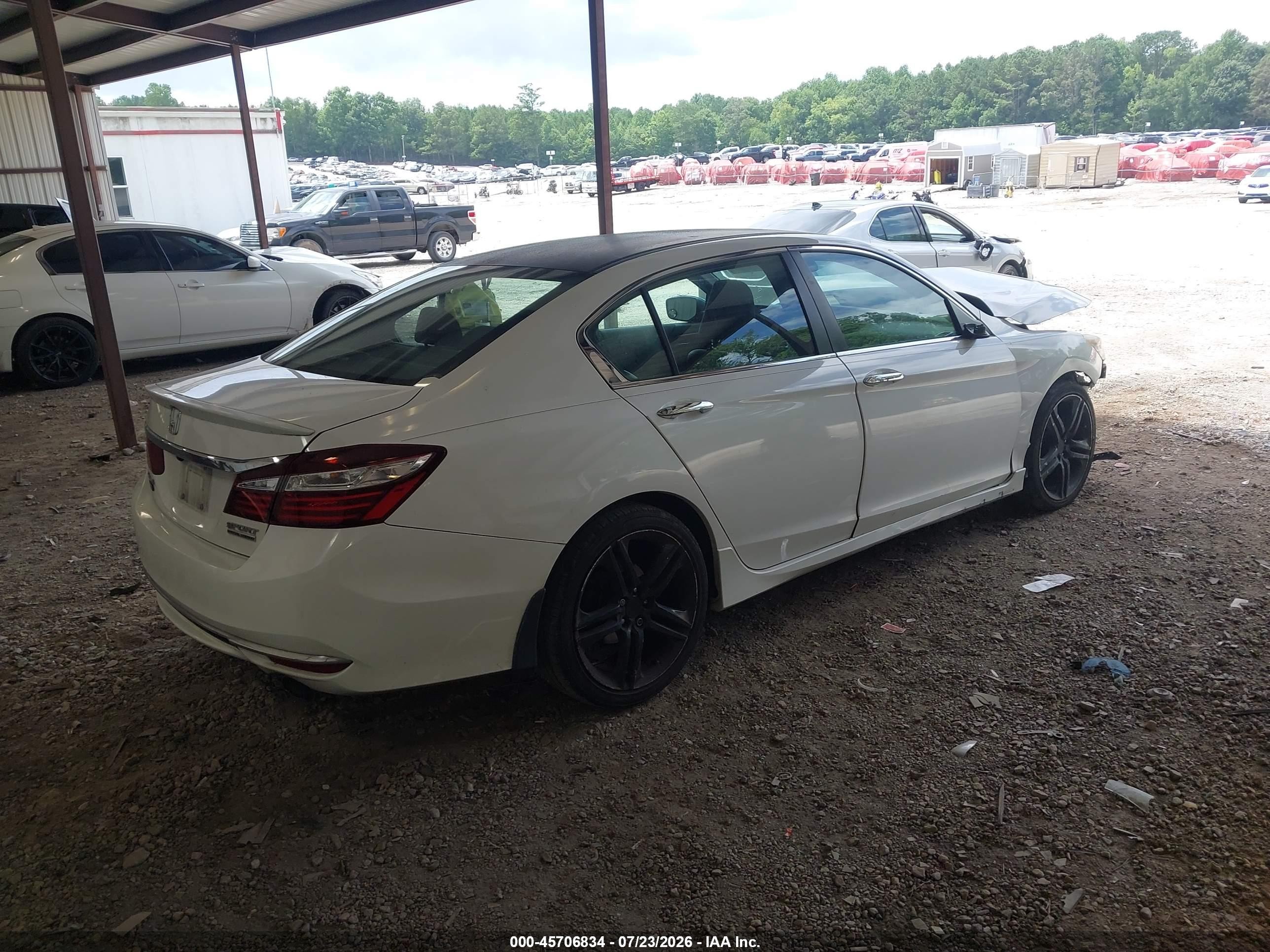 2017 Honda Accord Sport Se Белый vin: 1HGCR2F18HA031258