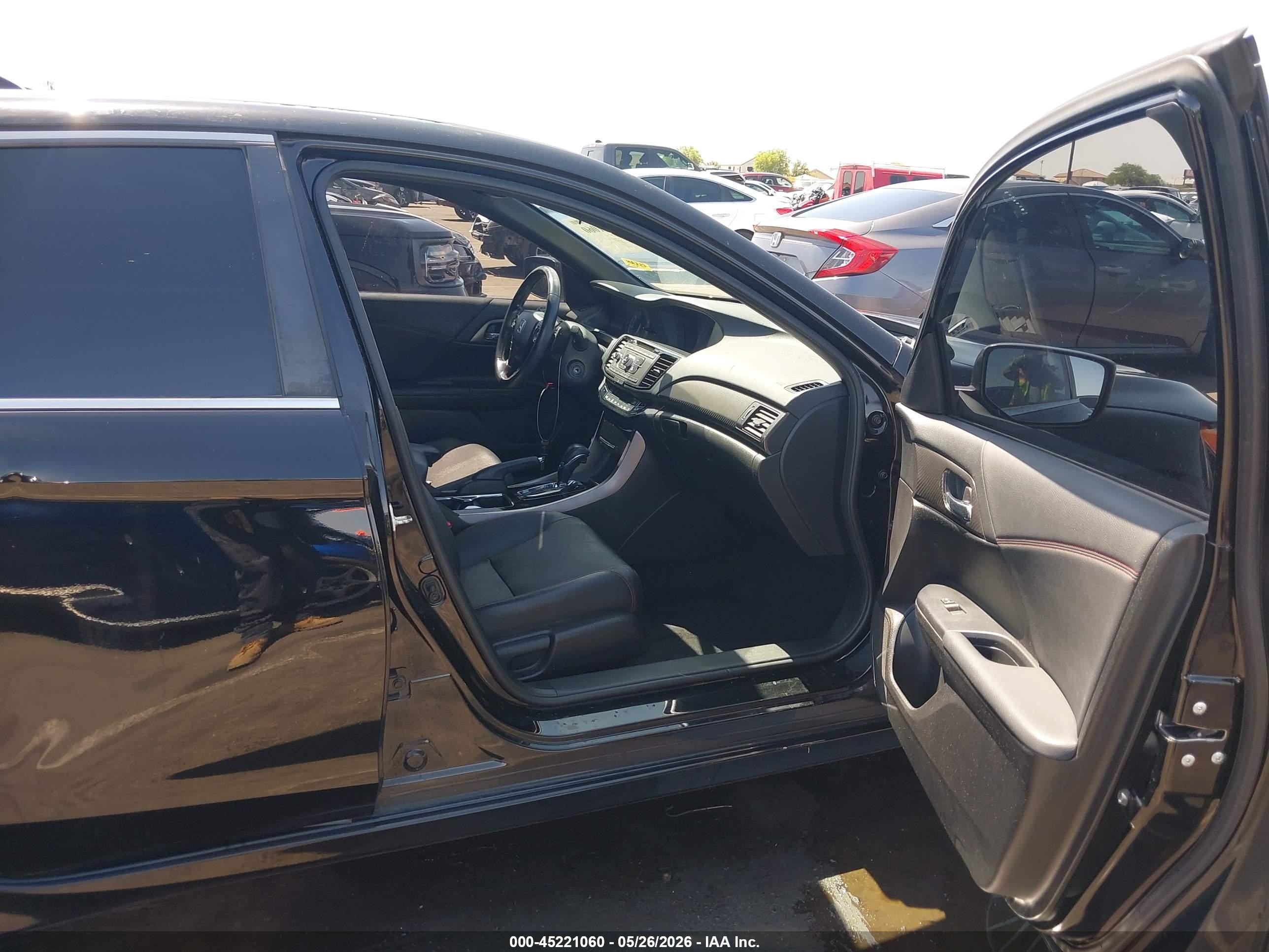 2017 Honda Accord Sport Se Black vin: 1HGCR2F18HA227507