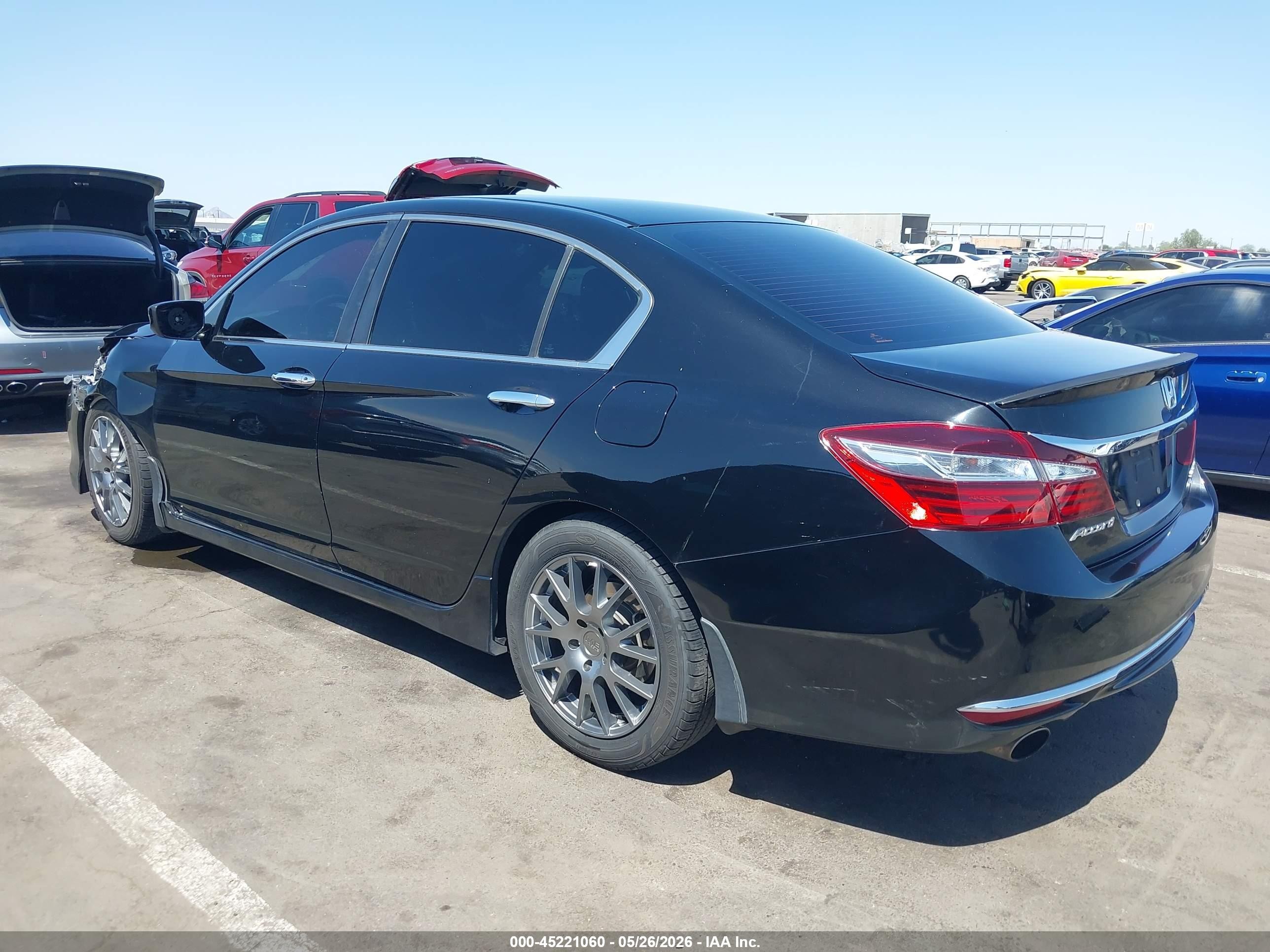 2017 Honda Accord Sport Se Black vin: 1HGCR2F18HA227507