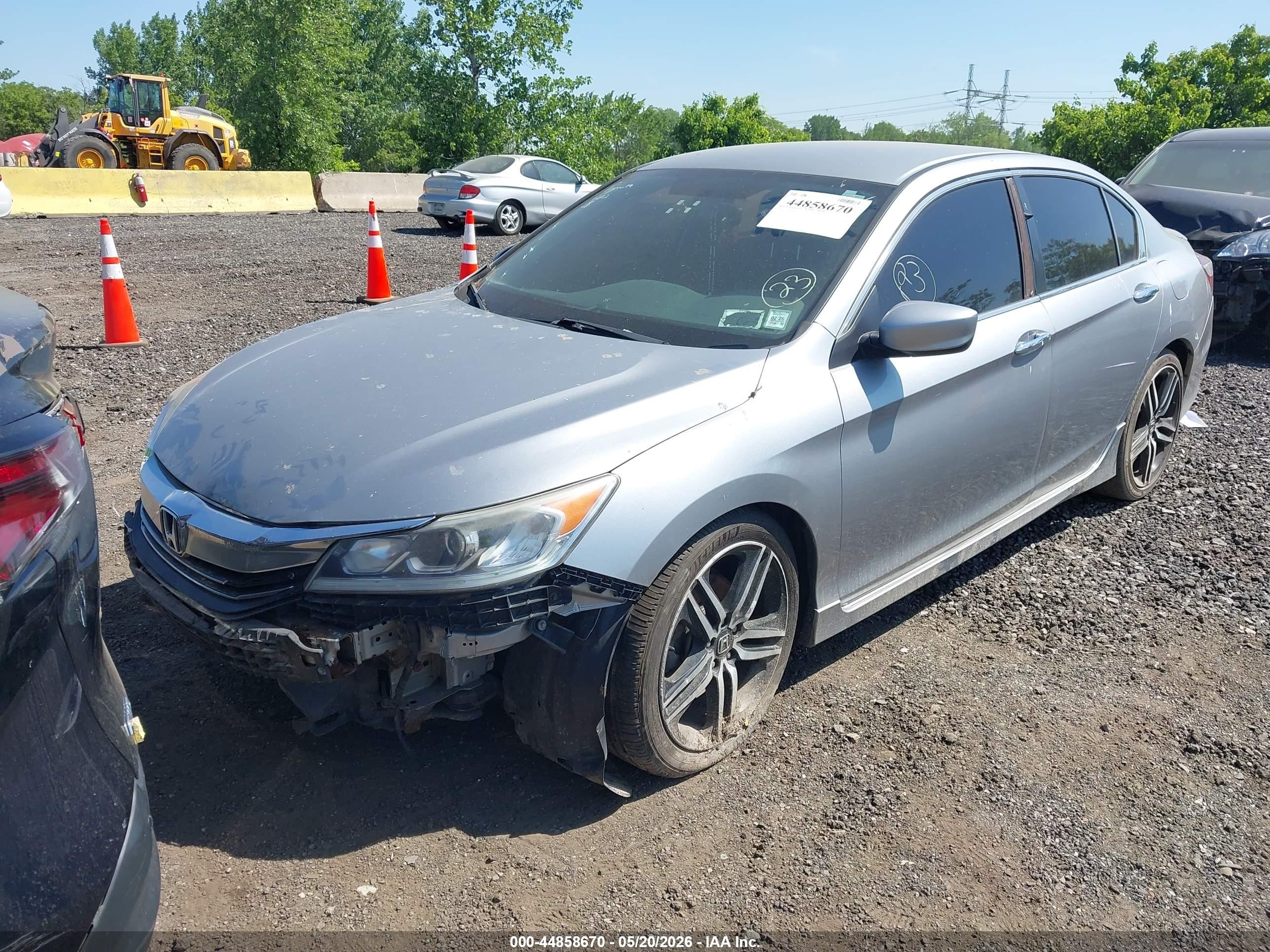 2017 Honda Accord Sport Se Silver vin: 1HGCR2F1XHA147836