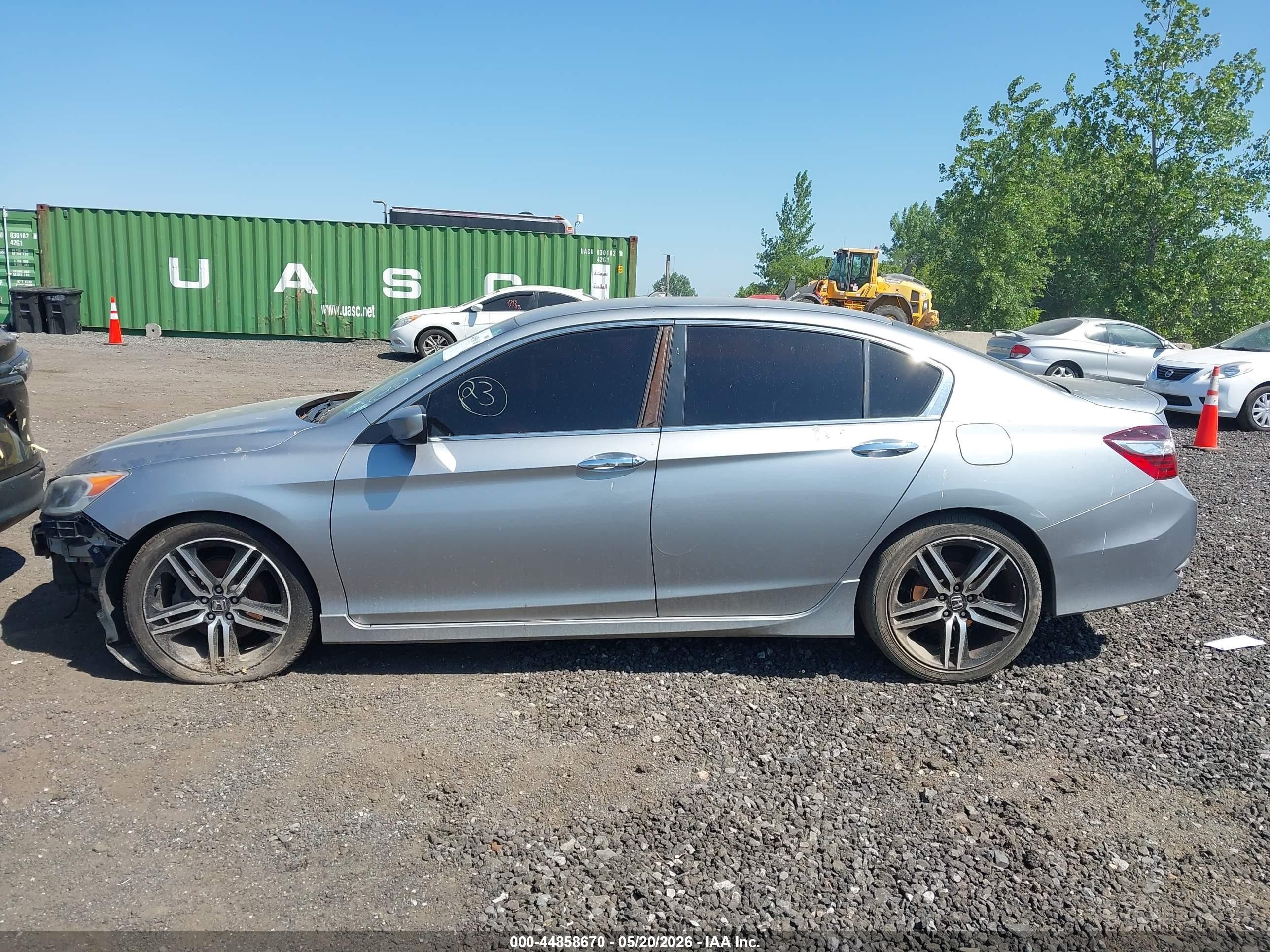 2017 Honda Accord Sport Se Silver vin: 1HGCR2F1XHA147836