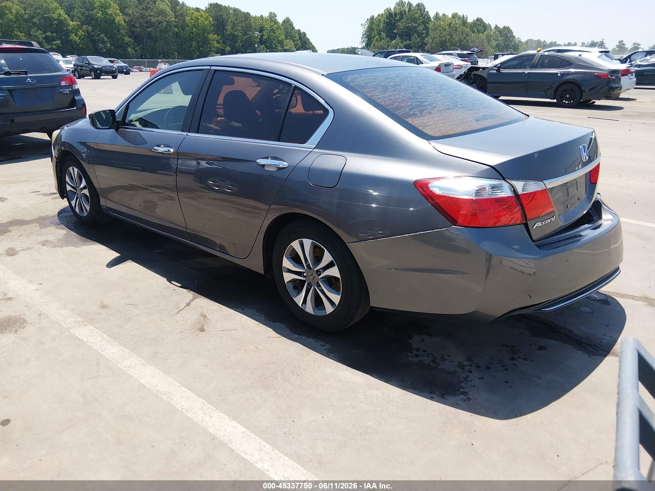 2013 Honda Accord Lx Gray vin: 1HGCR2F30DA003580