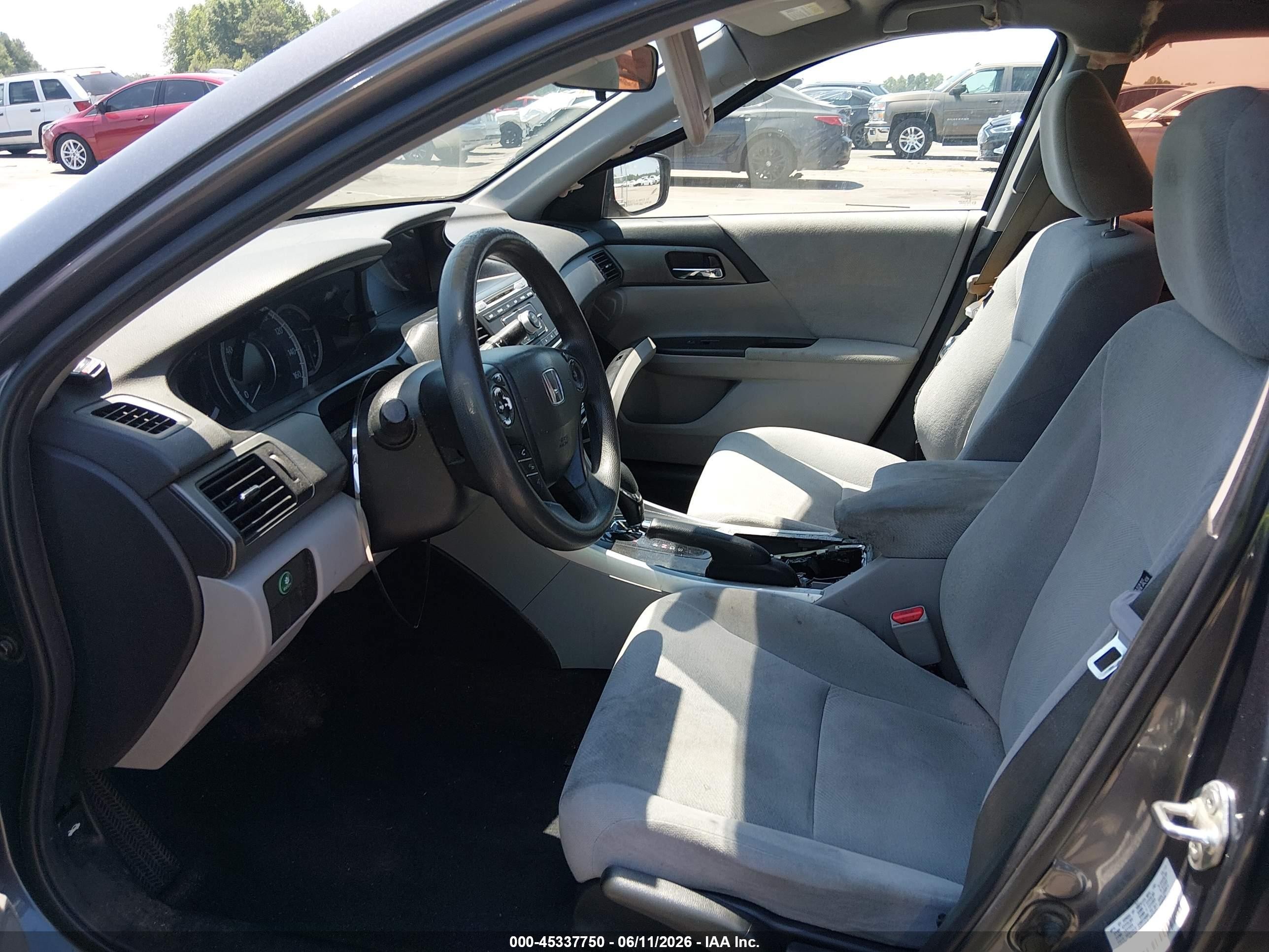 2013 Honda Accord Lx Gray vin: 1HGCR2F30DA003580