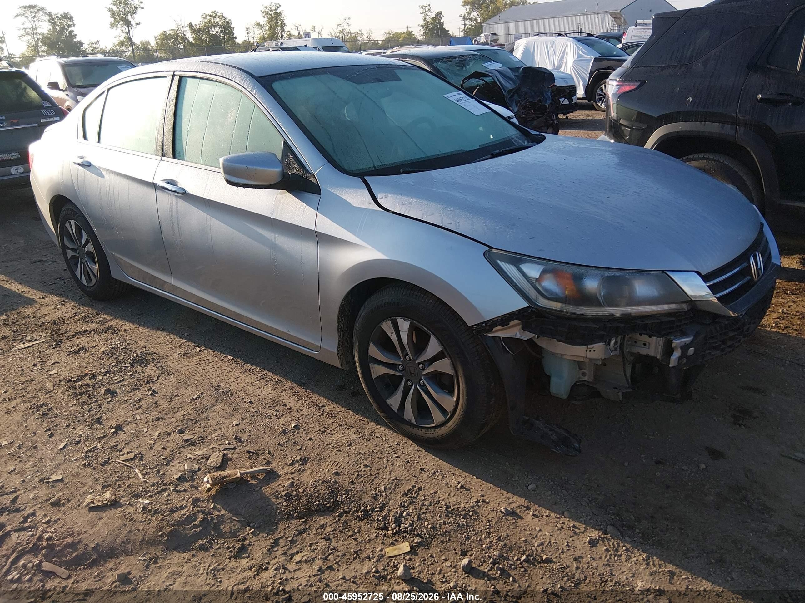 2013 Honda Accord Lx Silver vin: 1HGCR2F30DA022632