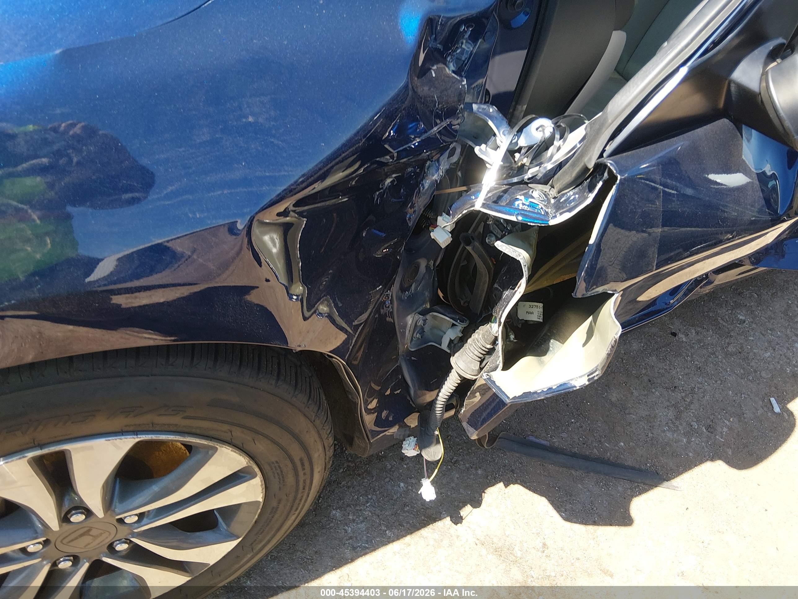 2013 Honda Accord Lx Blue vin: 1HGCR2F30DA035798