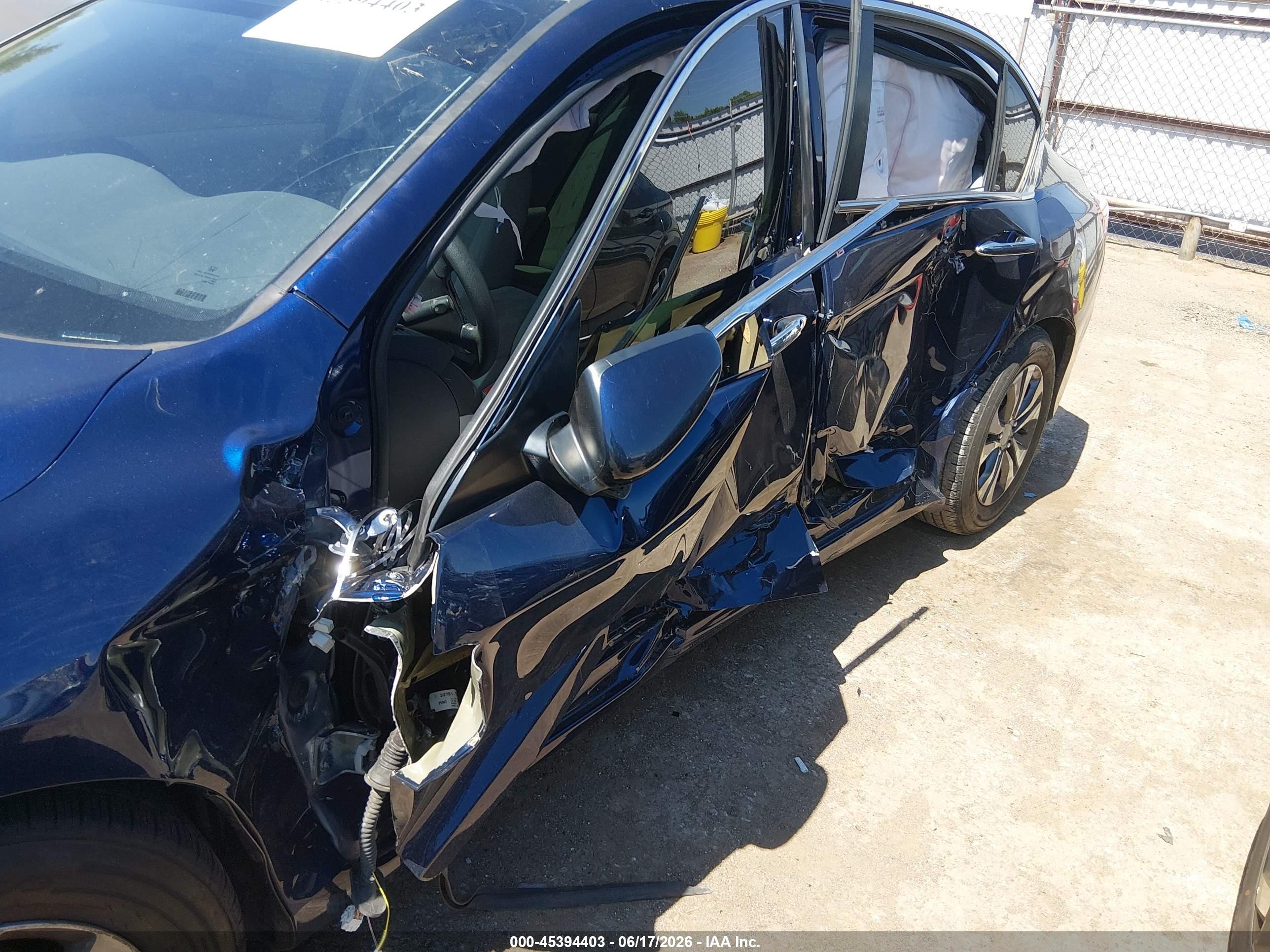 2013 Honda Accord Lx Blue vin: 1HGCR2F30DA035798
