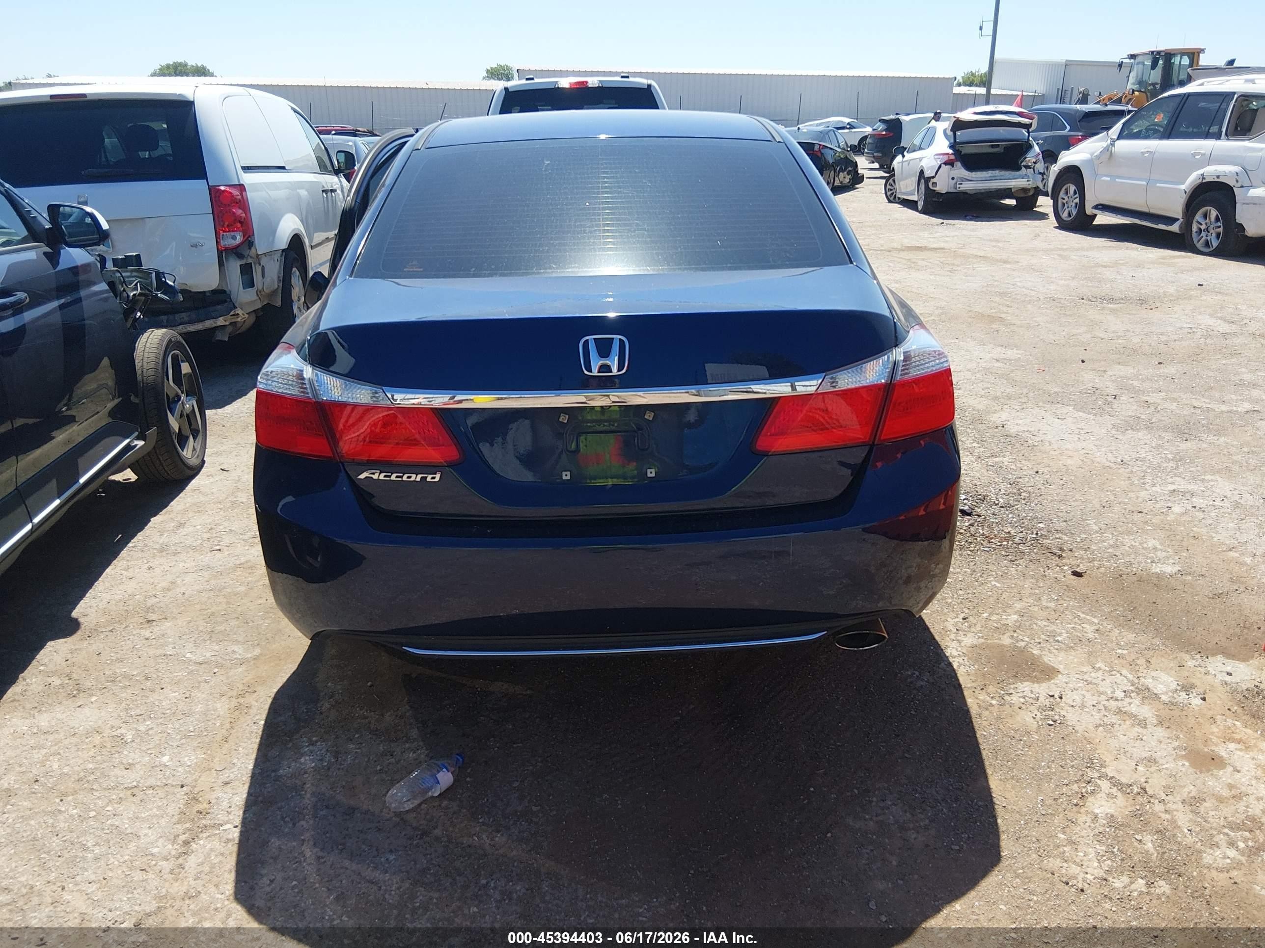 2013 Honda Accord Lx Blue vin: 1HGCR2F30DA035798
