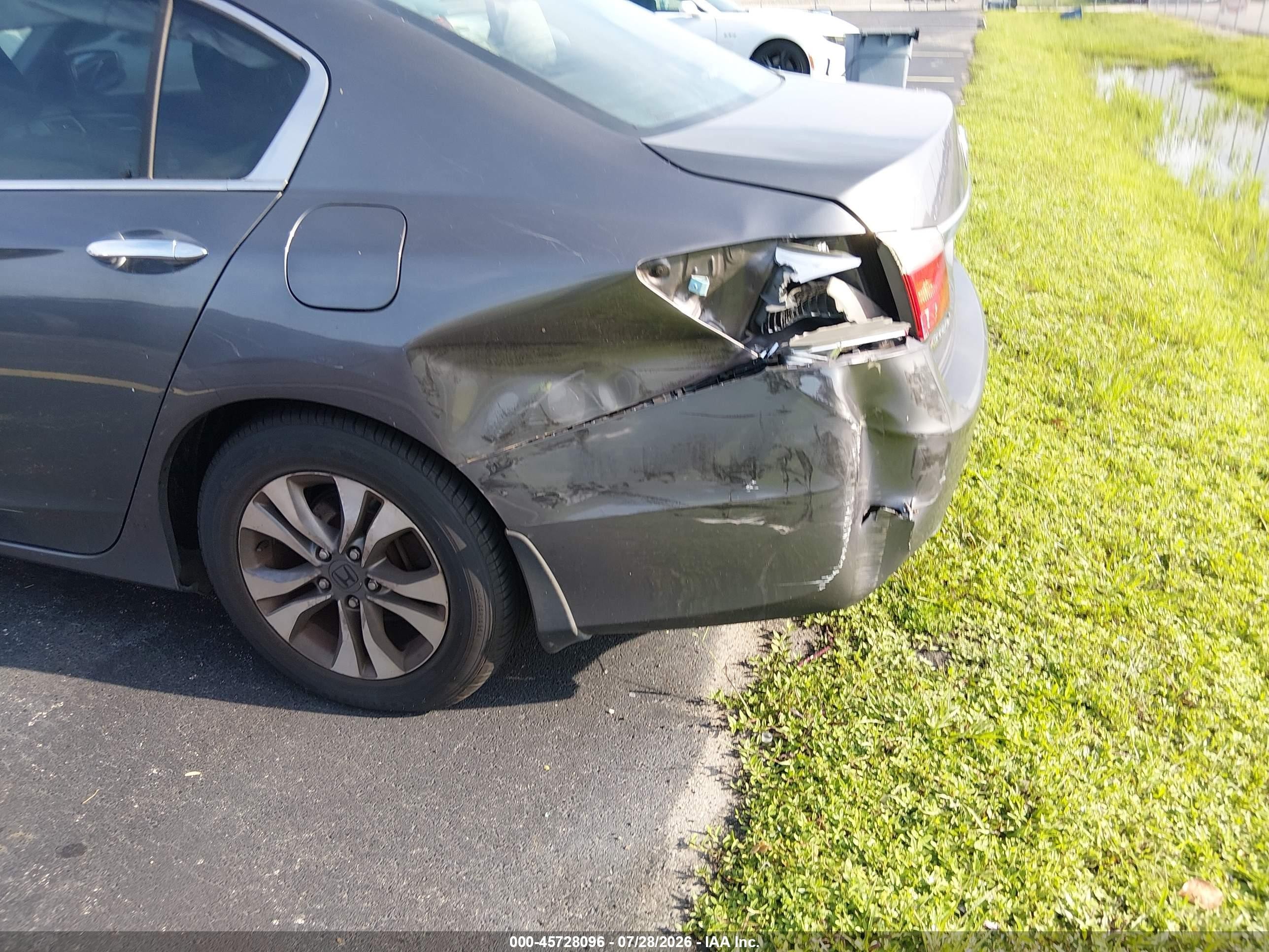 2013 Honda Accord Lx Gray vin: 1HGCR2F30DA055890