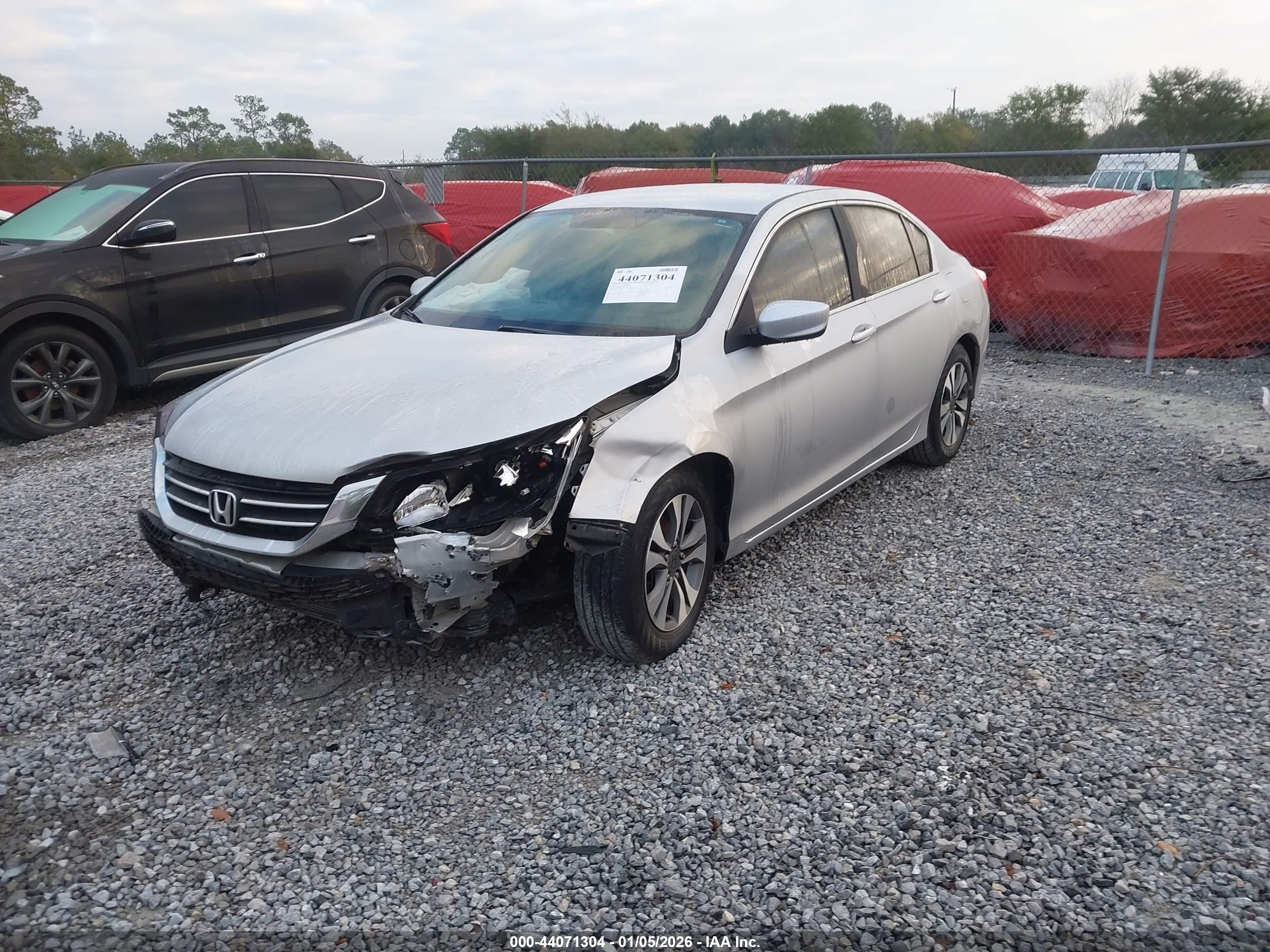 2013 Honda Accord Lx Silver vin: 1HGCR2F30DA082989
