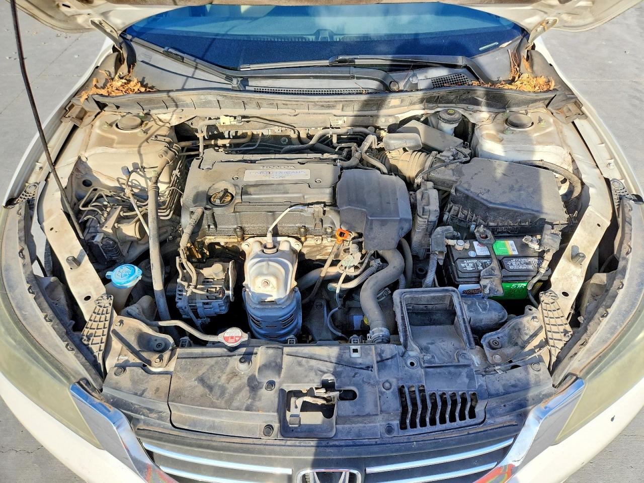 2013 Honda Accord Lx White vin: 1HGCR2F30DA115263