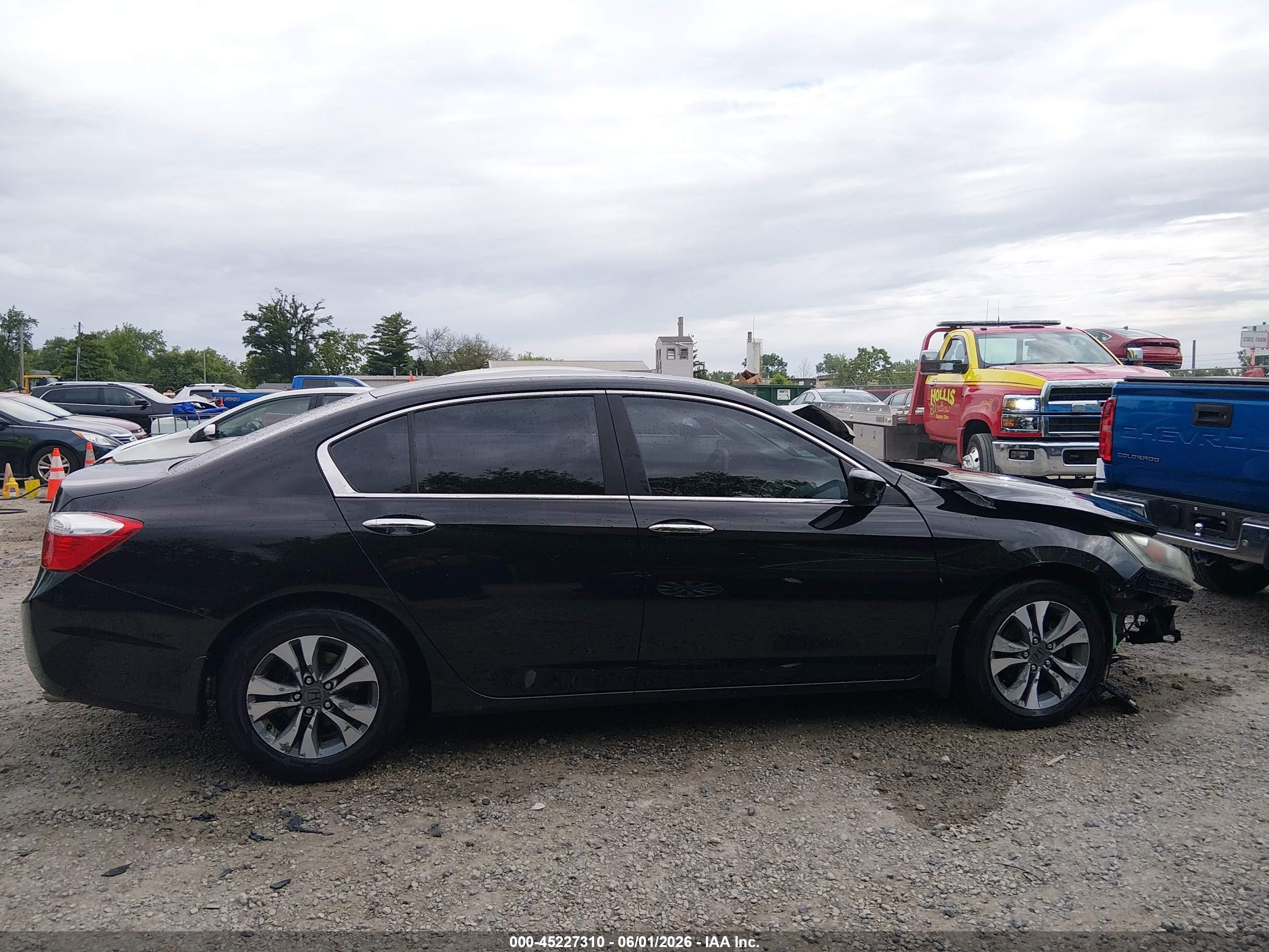 2013 Honda Accord Lx Black vin: 1HGCR2F30DA123816
