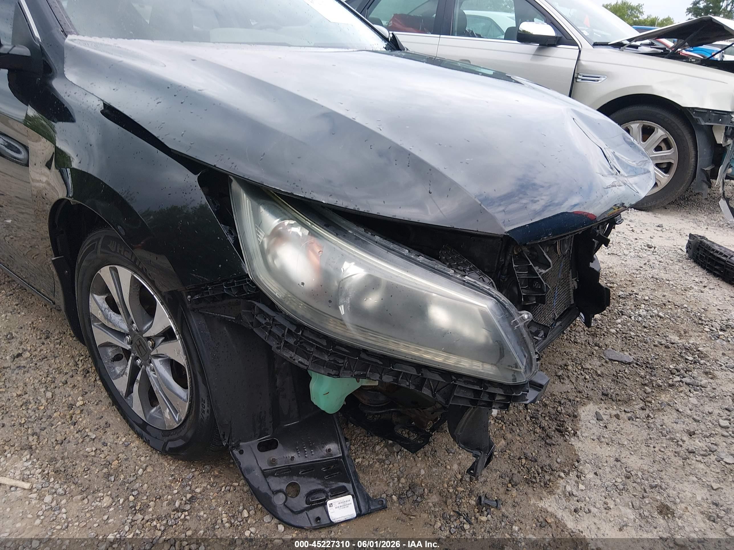 2013 Honda Accord Lx Black vin: 1HGCR2F30DA123816