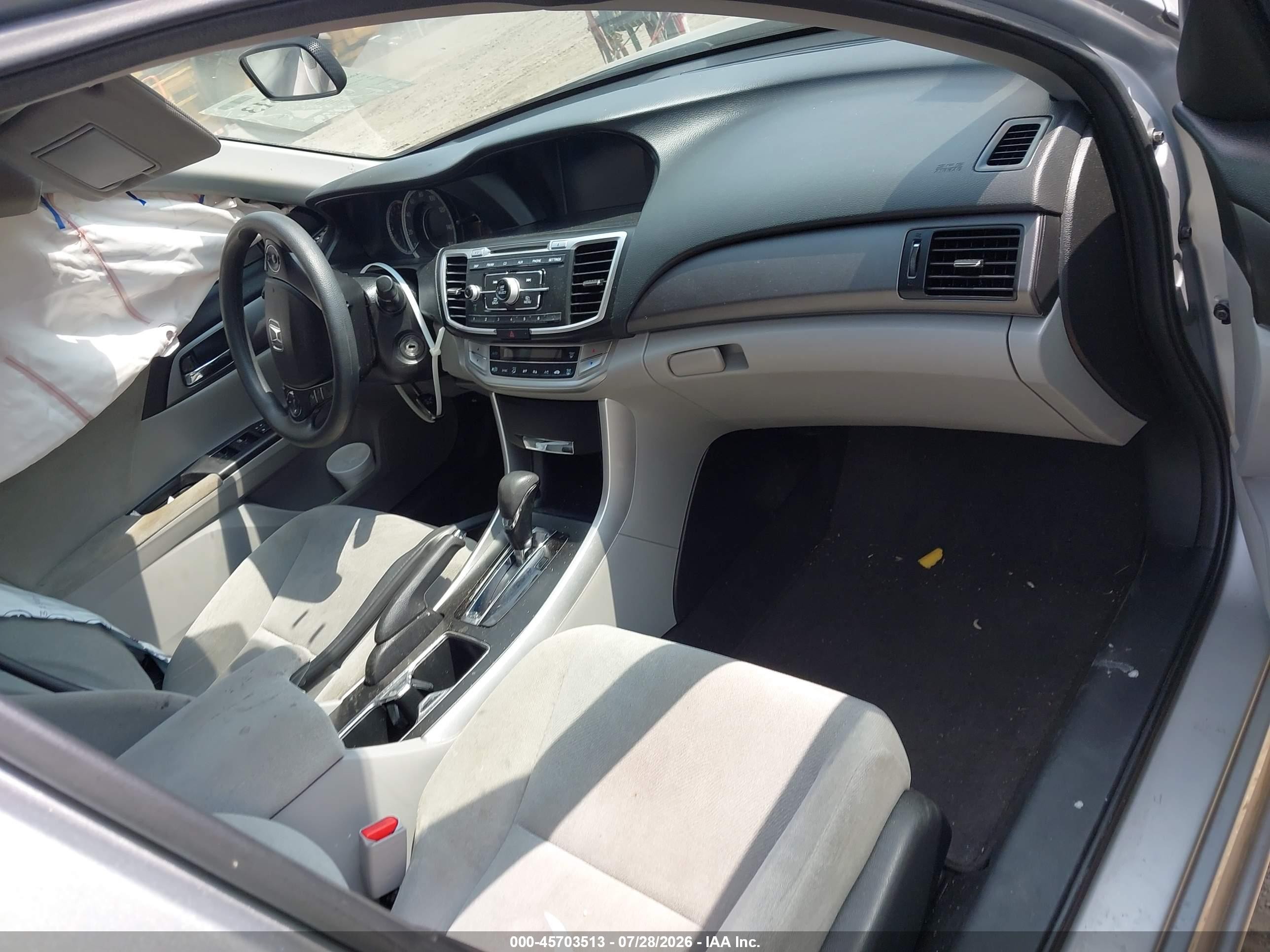 2013 Honda Accord Lx Silver vin: 1HGCR2F30DA129096