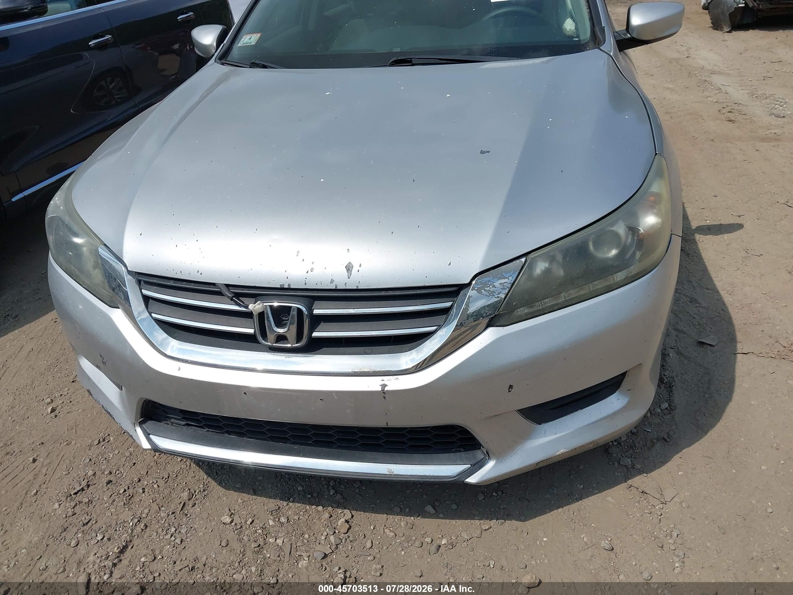 2013 Honda Accord Lx Silver vin: 1HGCR2F30DA129096