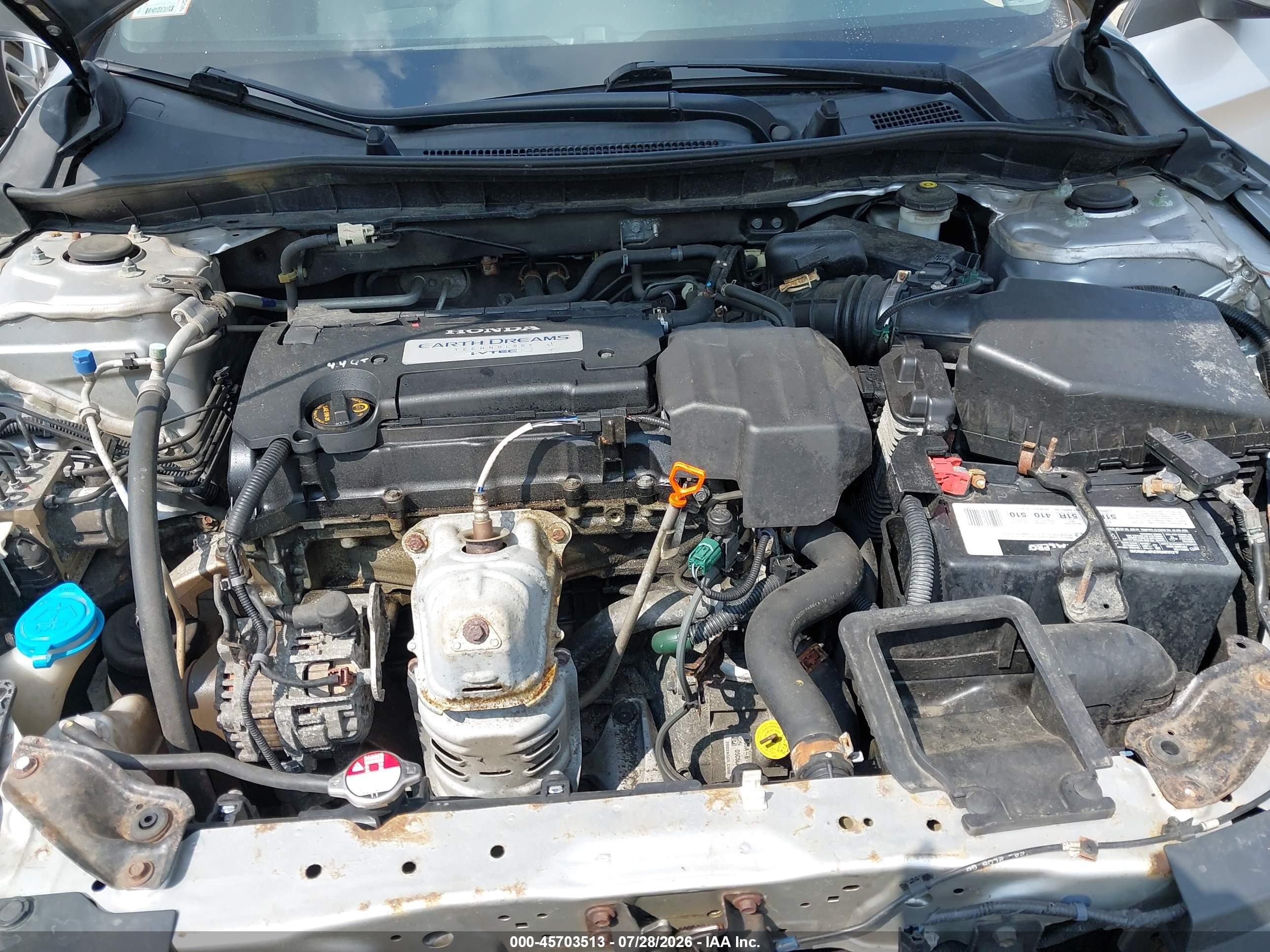 2013 Honda Accord Lx Silver vin: 1HGCR2F30DA129096